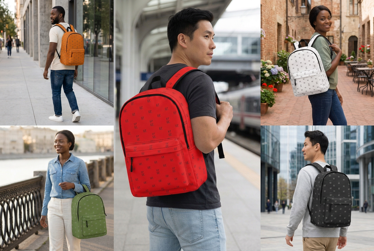 The Everyday Carry With Personality: Meet the FZ 17 Inch Twill (PU) Leather Backpack