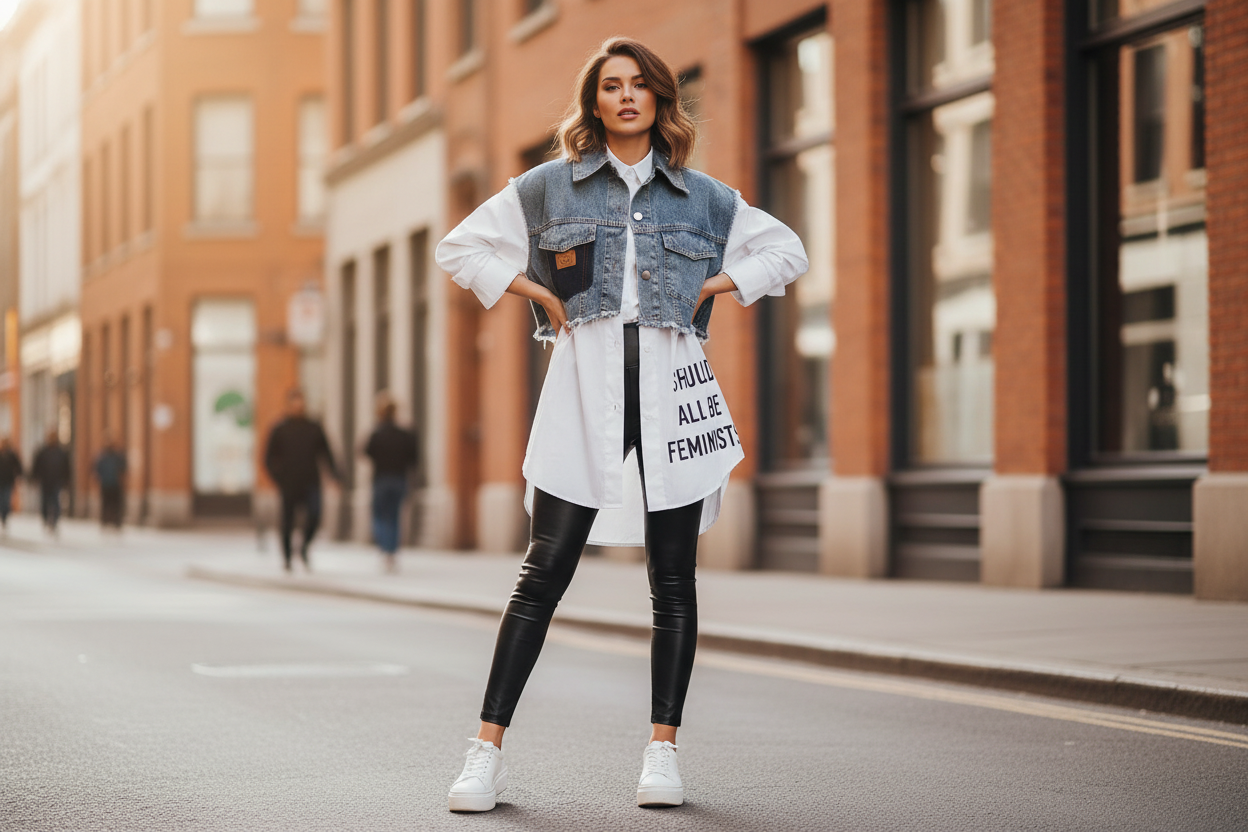 DENIM JACKET - FZ Graphic Denim Jacket