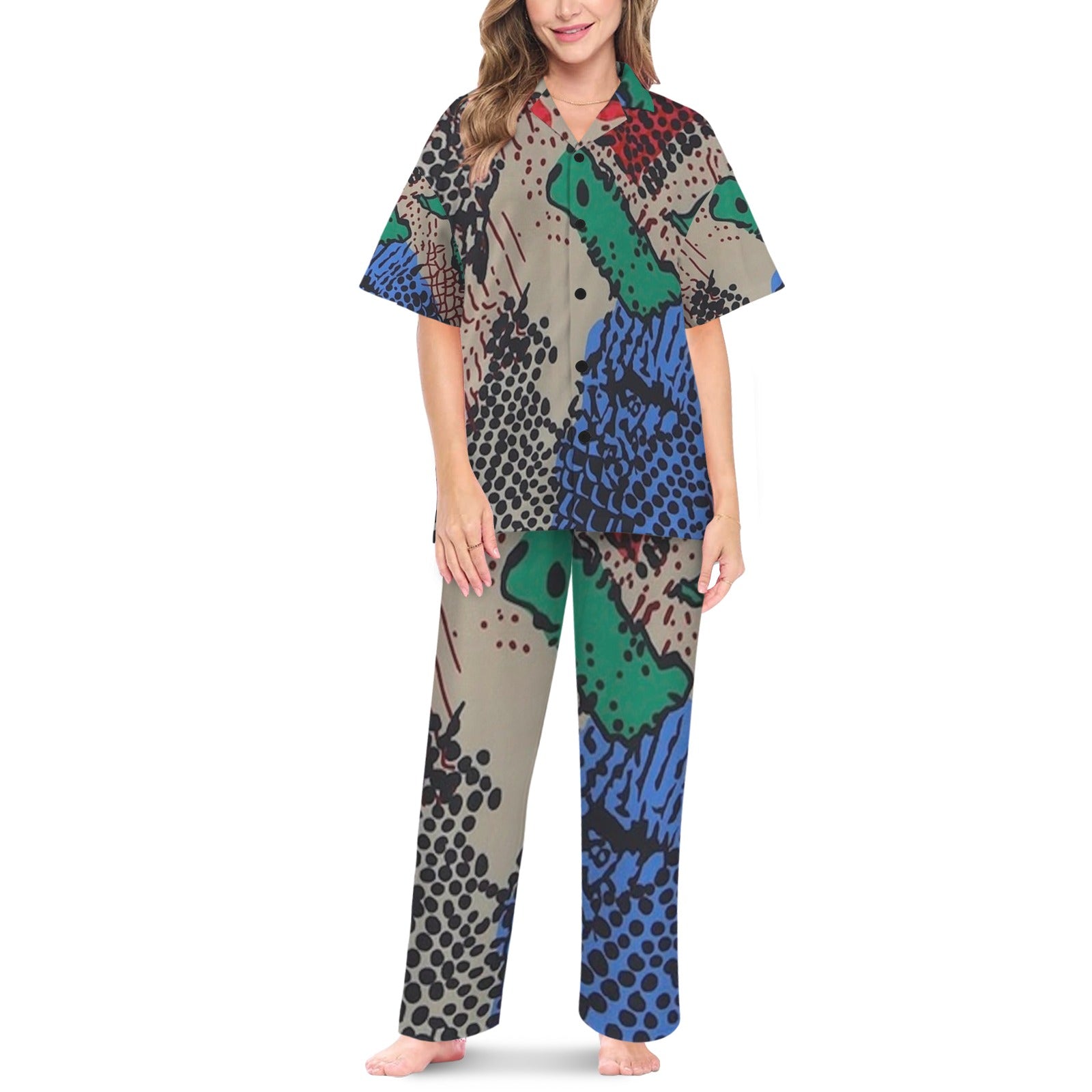 FZ Women's African Print Nightwear
