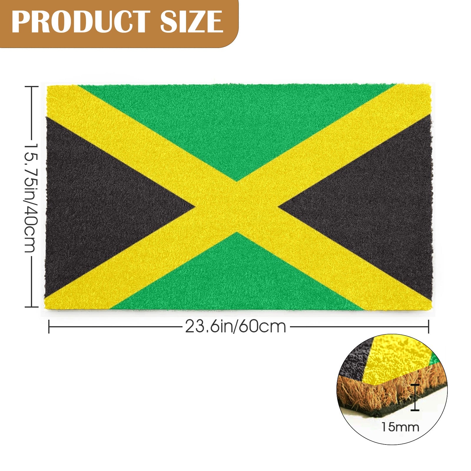 FZ Yaad Natural Coir Doormat