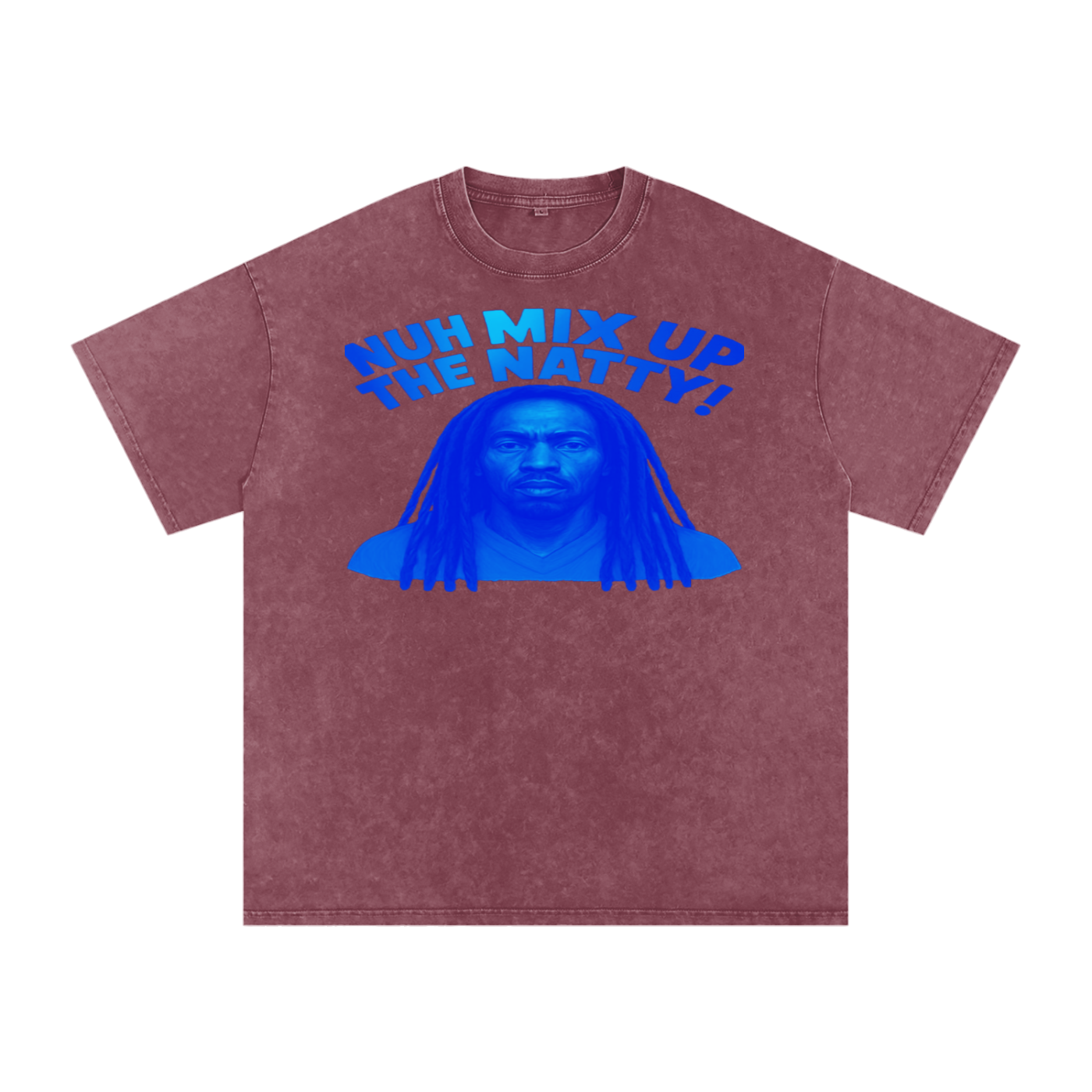 FZ Unisex Acid Wash Rasta Oversize Tee