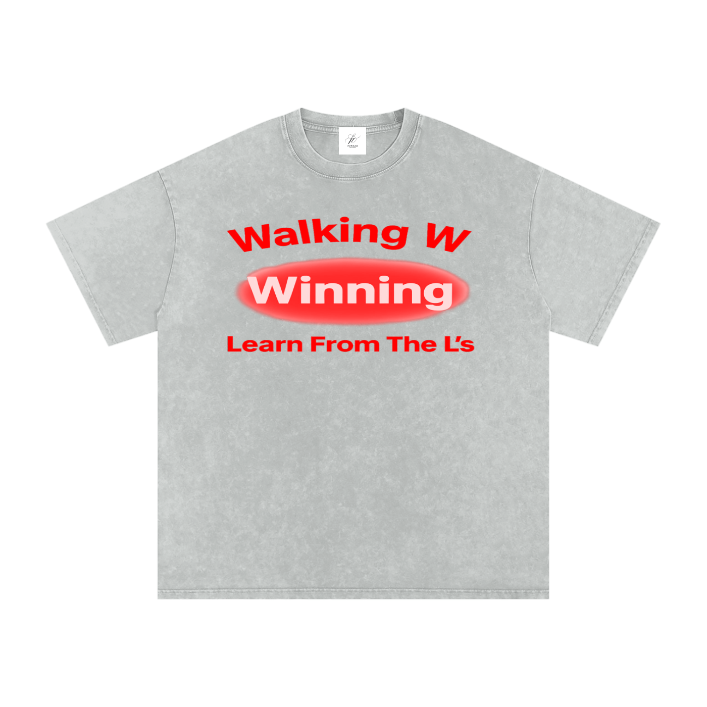 FZ Unisex Acid Wash Winning Oversize Tee