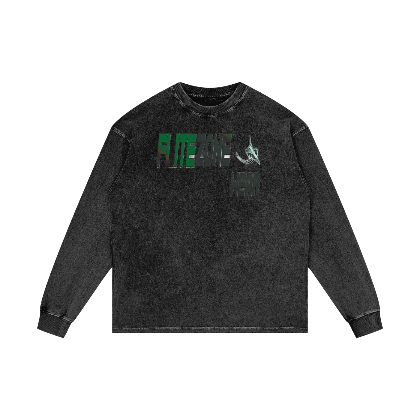 FZ Unisex Acid Wash Oversize Long Sleeve Tee