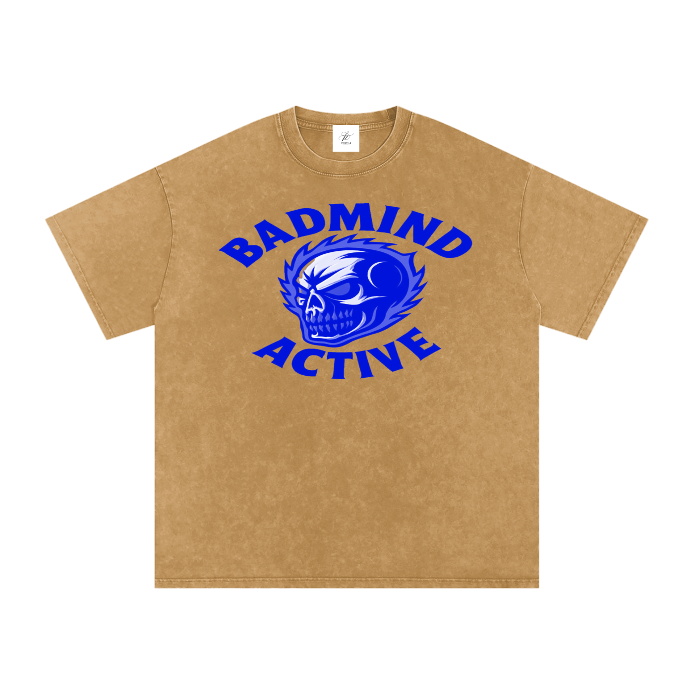 FZ Unisex Acid Wash Badmind Oversize Tee
