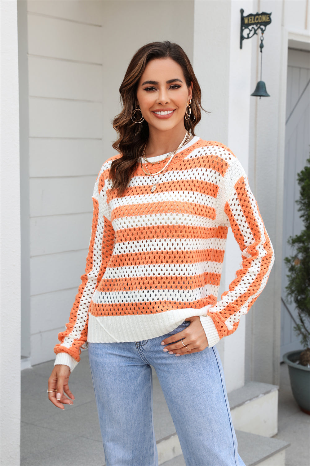 FZ Women's Hollow Out Knitwear Oversized Sweater - FZwear