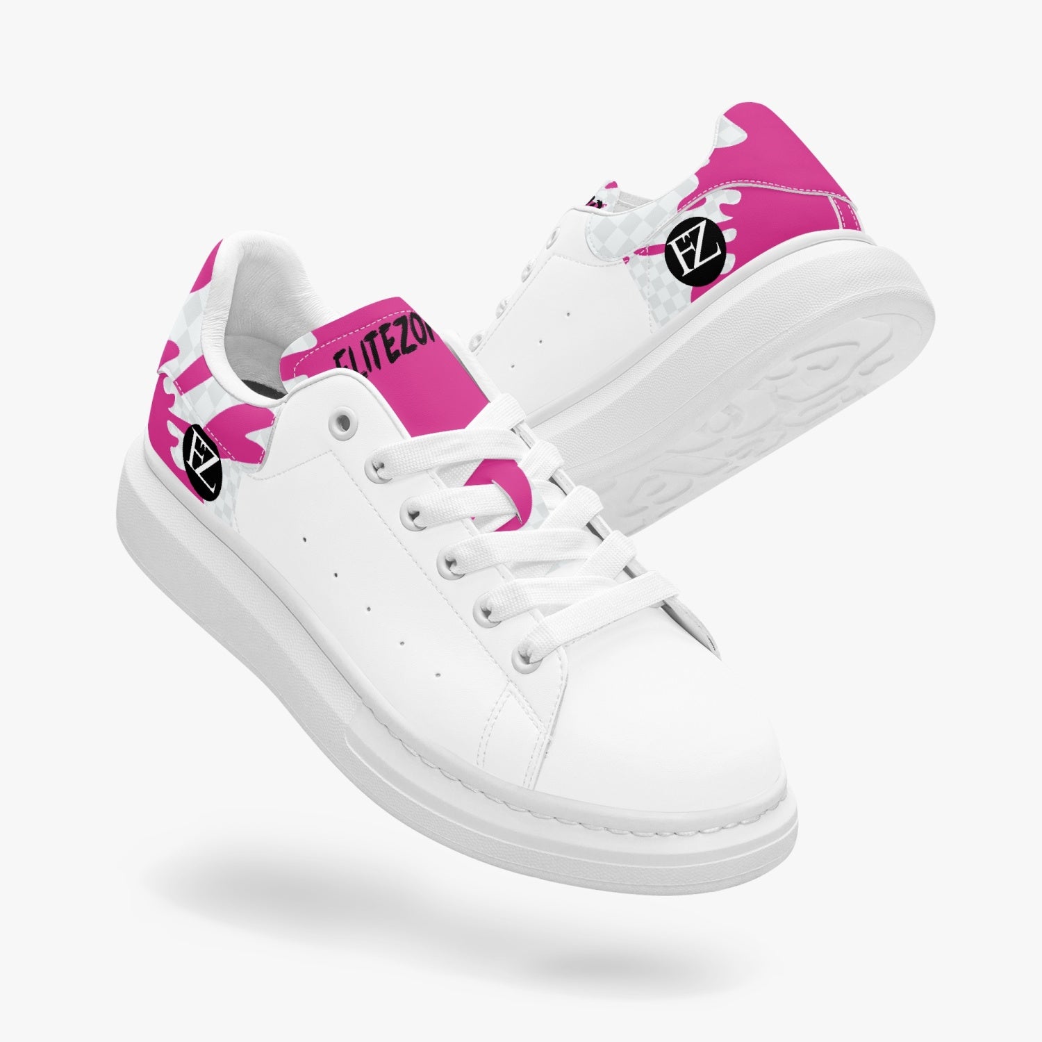 FZ Unisex Leather Oversized Sneakers JetPrint