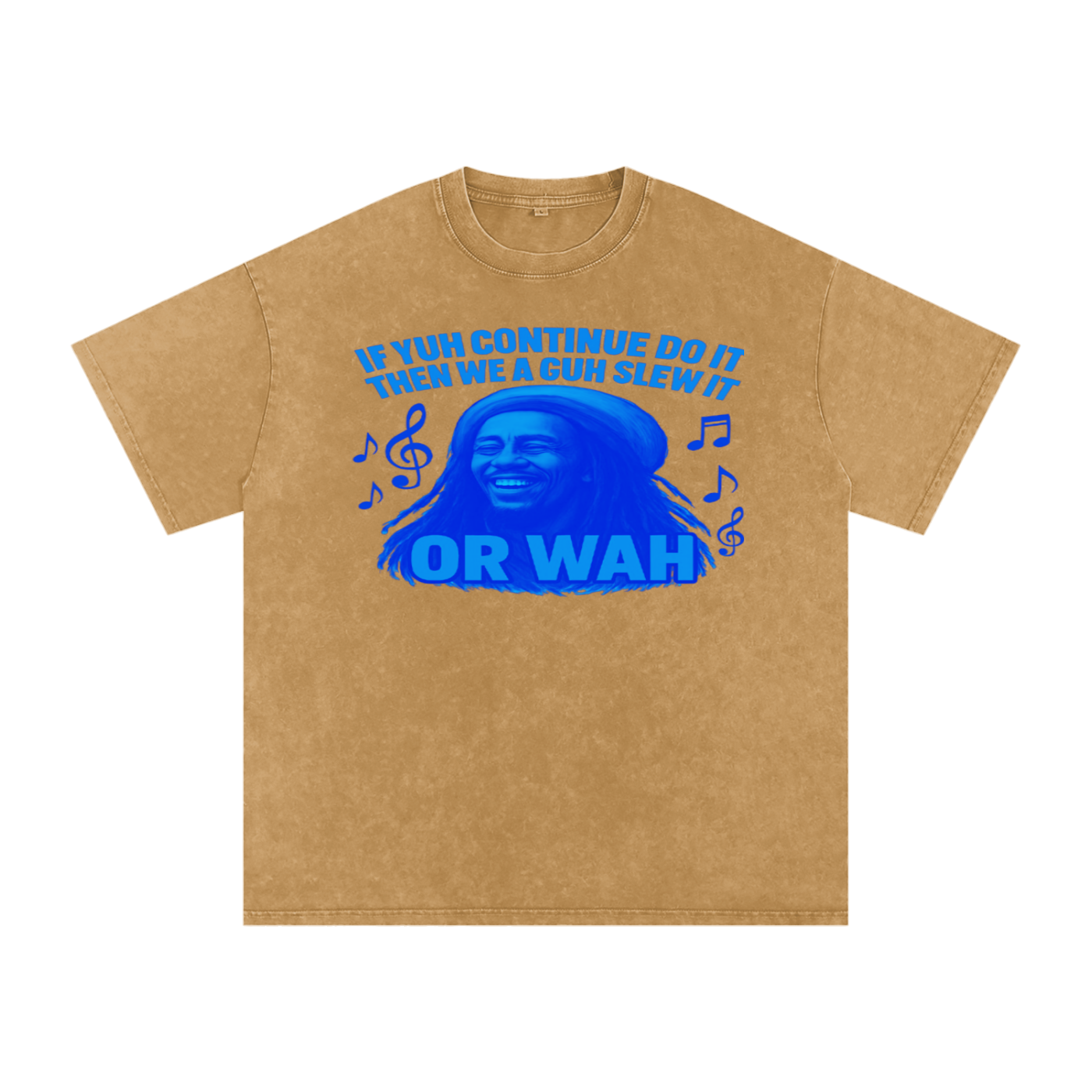 FZ Unisex "Or Wah" Acid Wash Oversize Tee