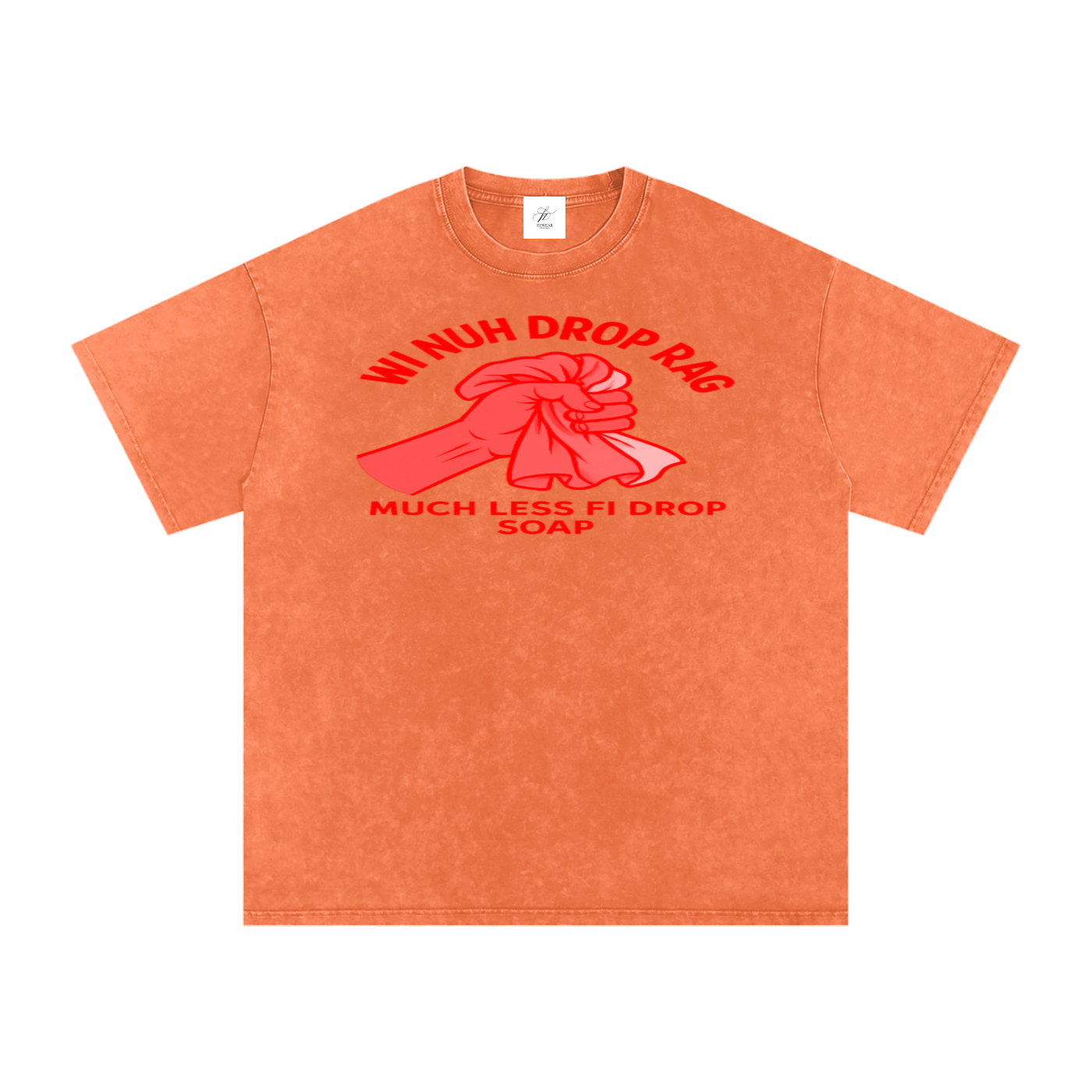 FZ Unisex Acid Wash Rag Oversize Tee