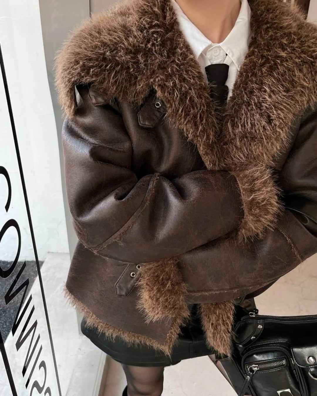 FZ Women's Faux Fur Thickened Plush Jacket