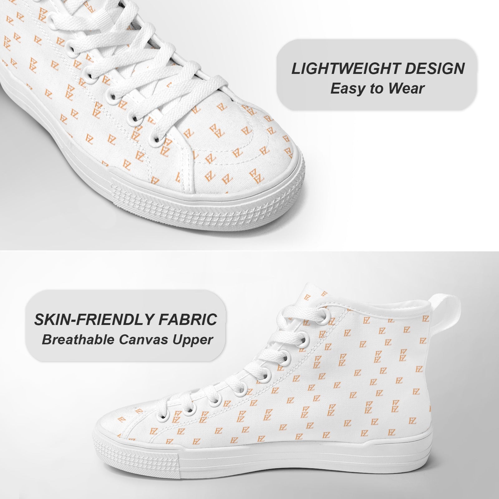 FZ Women's New Vancouver High Top Canvas Shoes