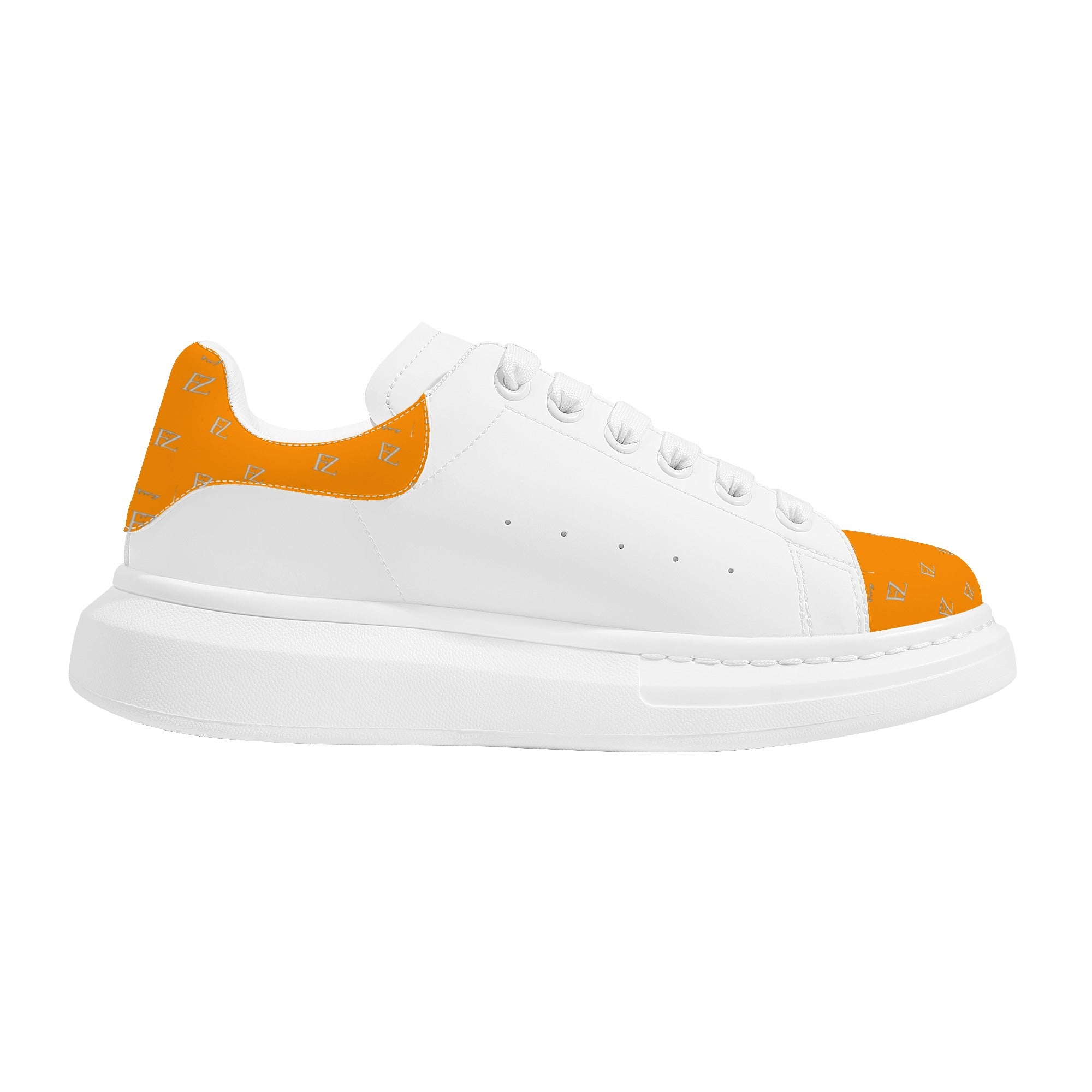 FZ Women's White Tongue Low Top Chunky Shoes - FZwear