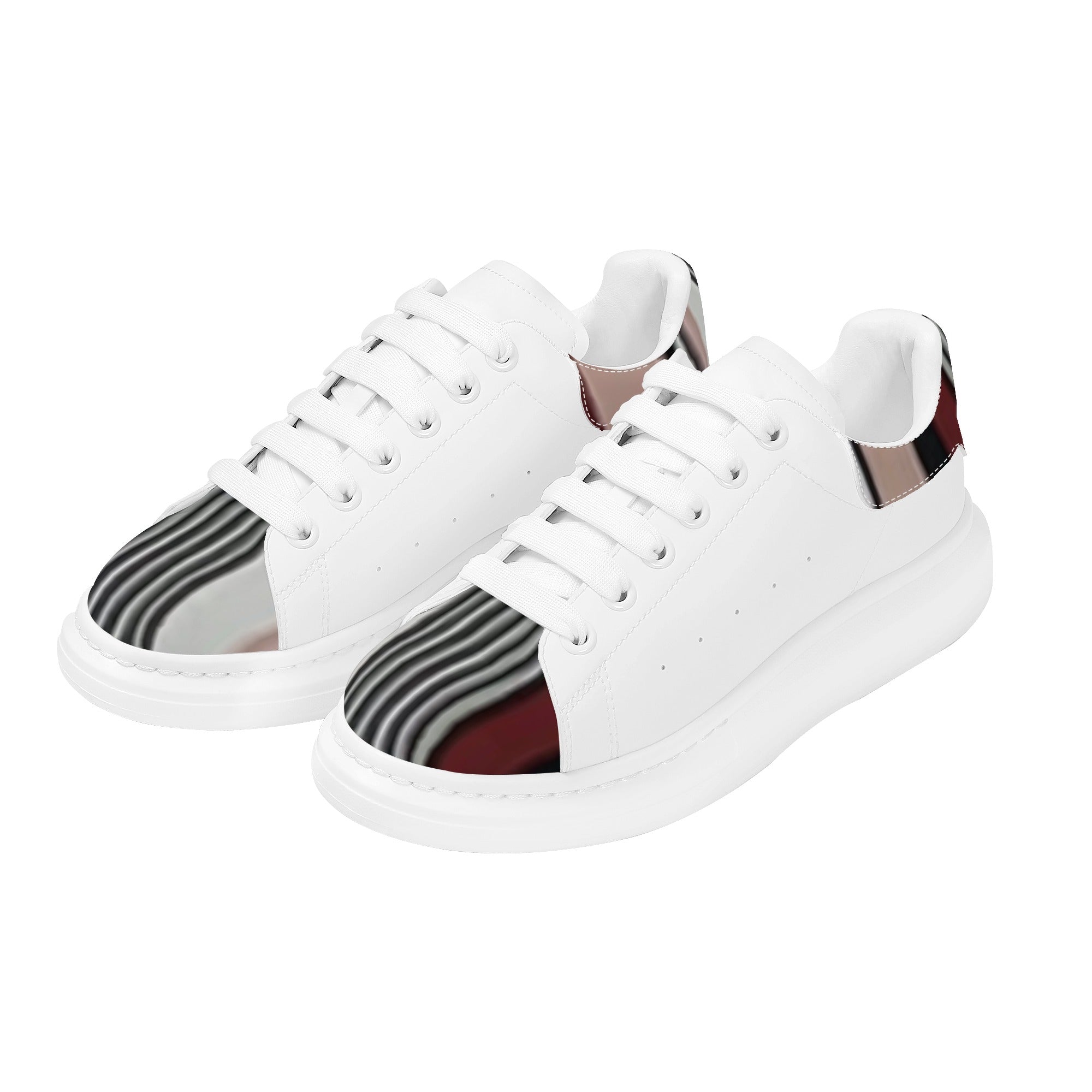 FZ Men's White Tongue Chunky Shoes - FZwear