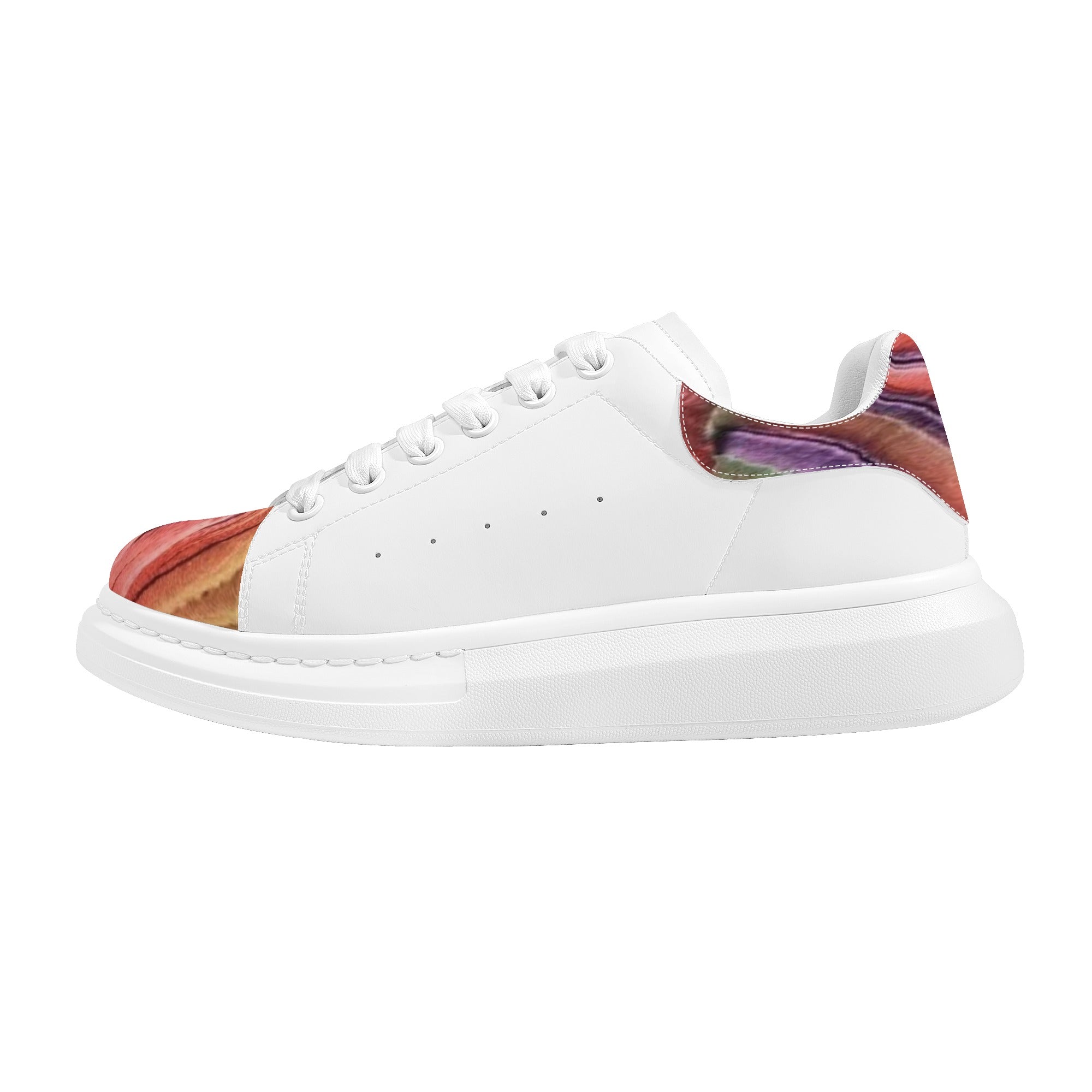 FZ Men's White Tongue Chunky Shoes - FZwear