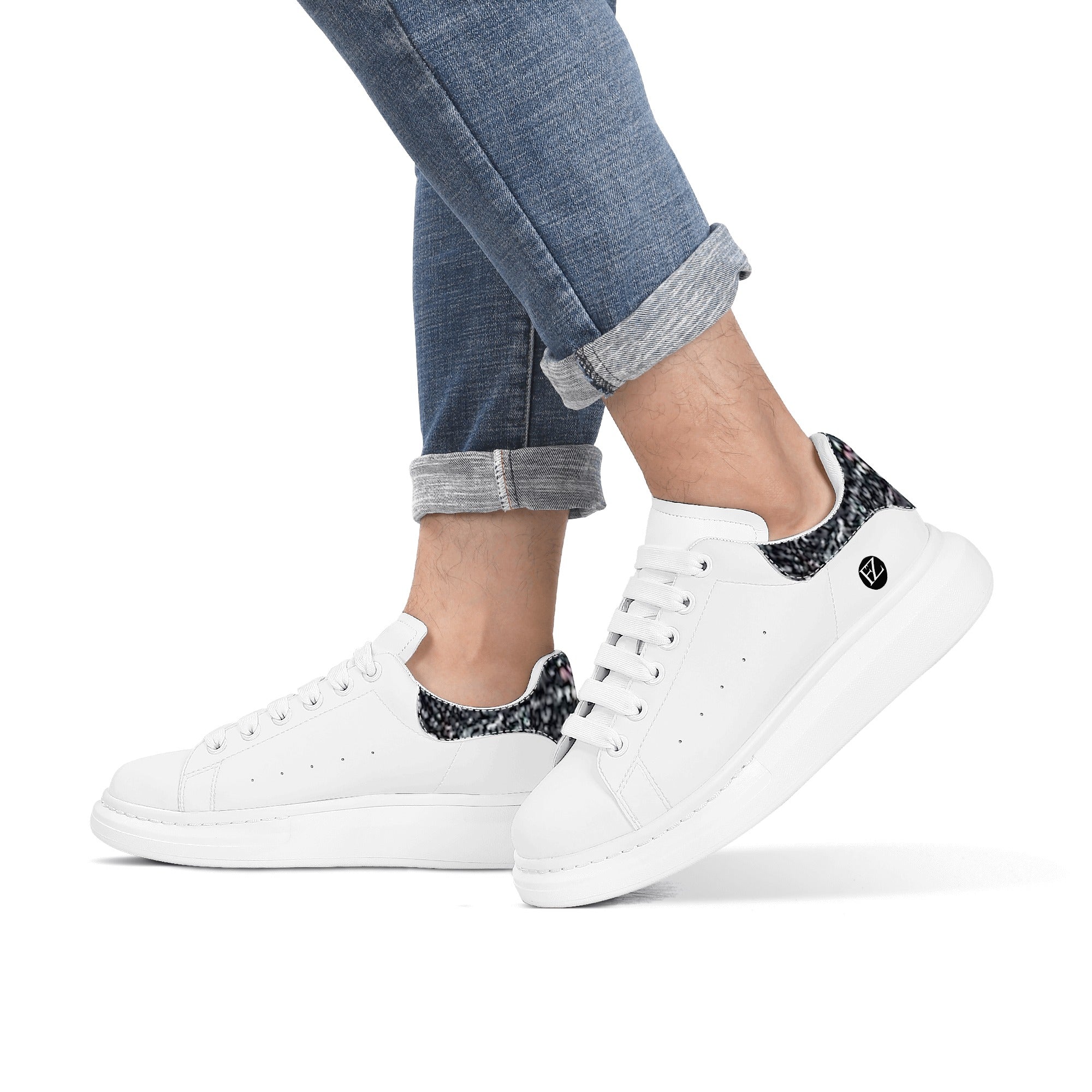FZ Men's White Tongue Chunky Shoes - FZwear