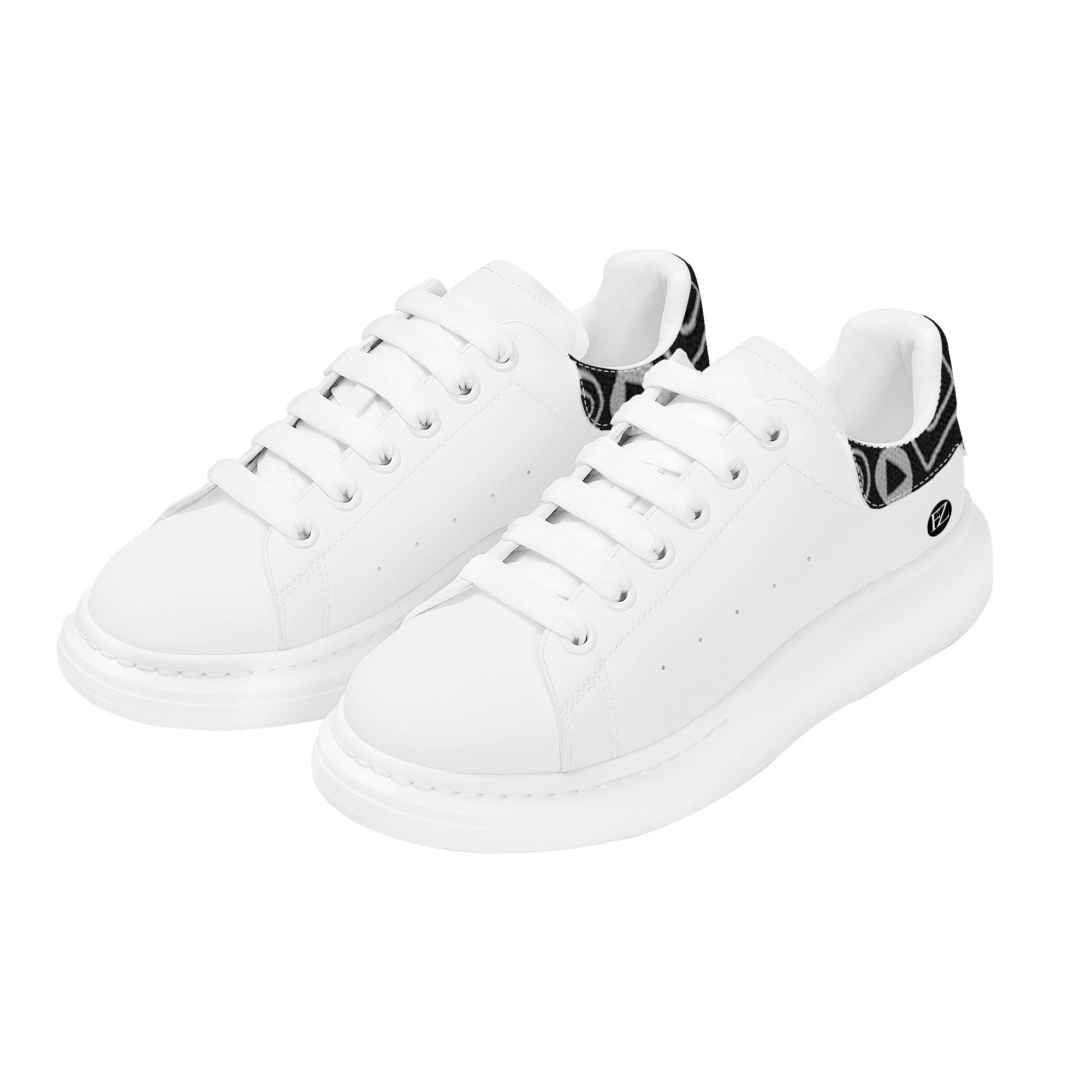 FZ Men's White Tongue Chunky Shoes - FZwear