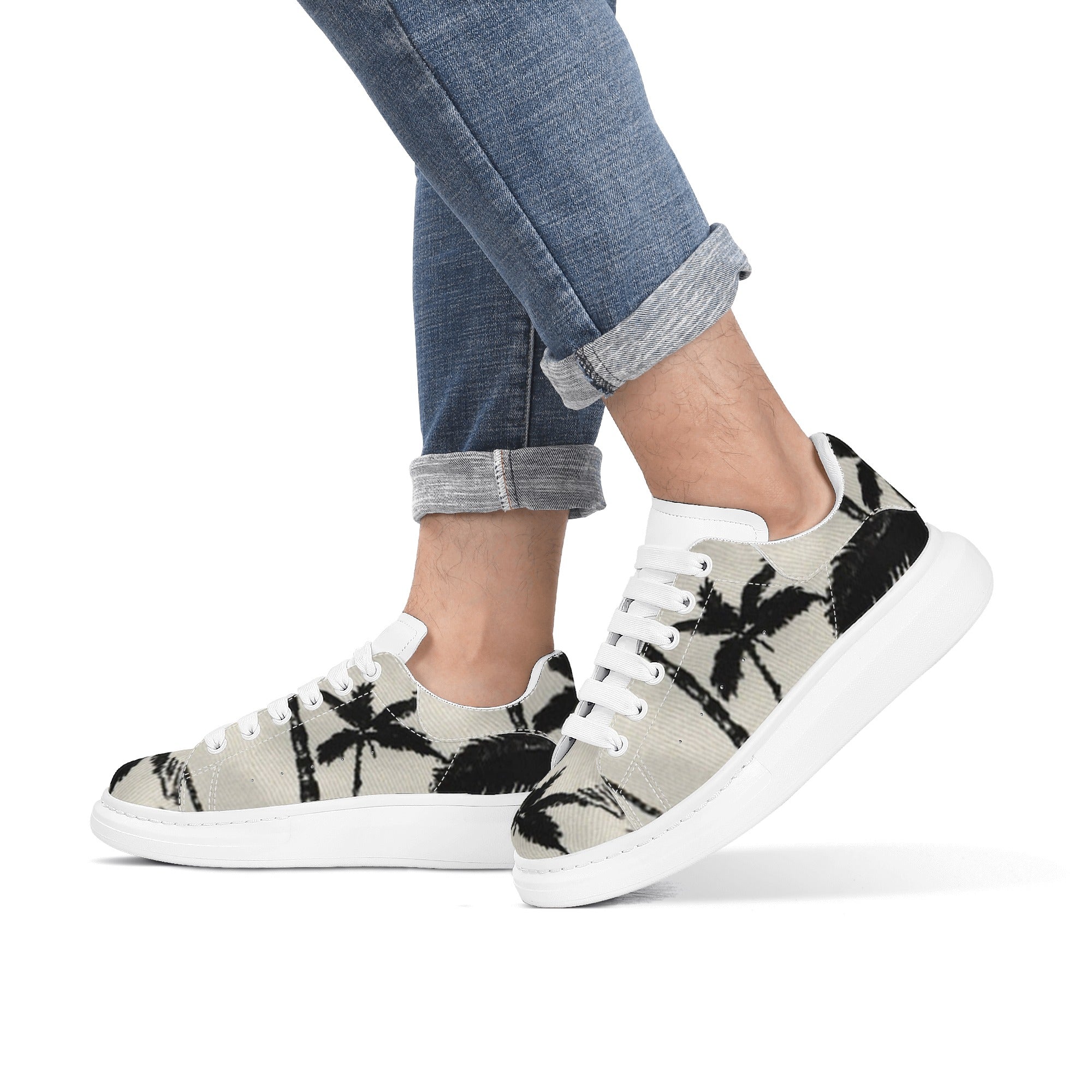 FZ Men's White Tongue Chunky Shoes - FZwear