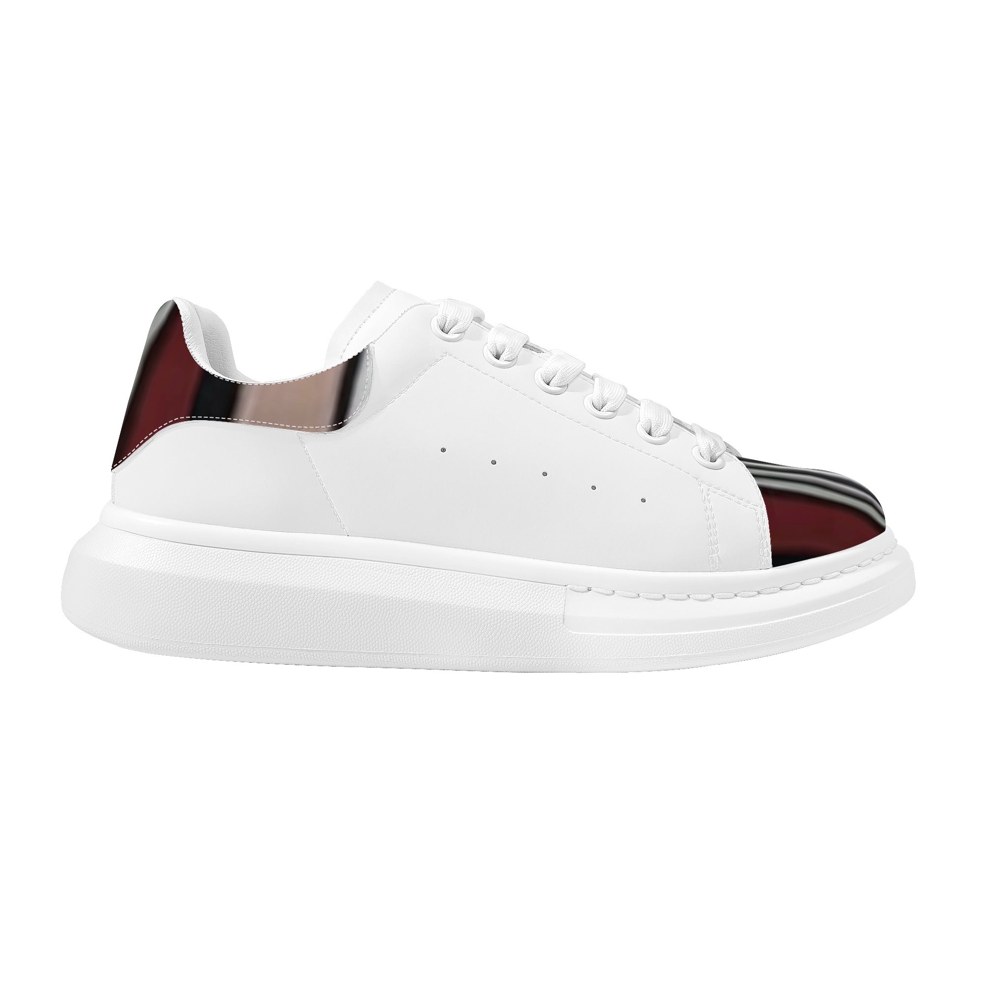 FZ Women's White Tongue Low Top Chunky Shoes - FZwear