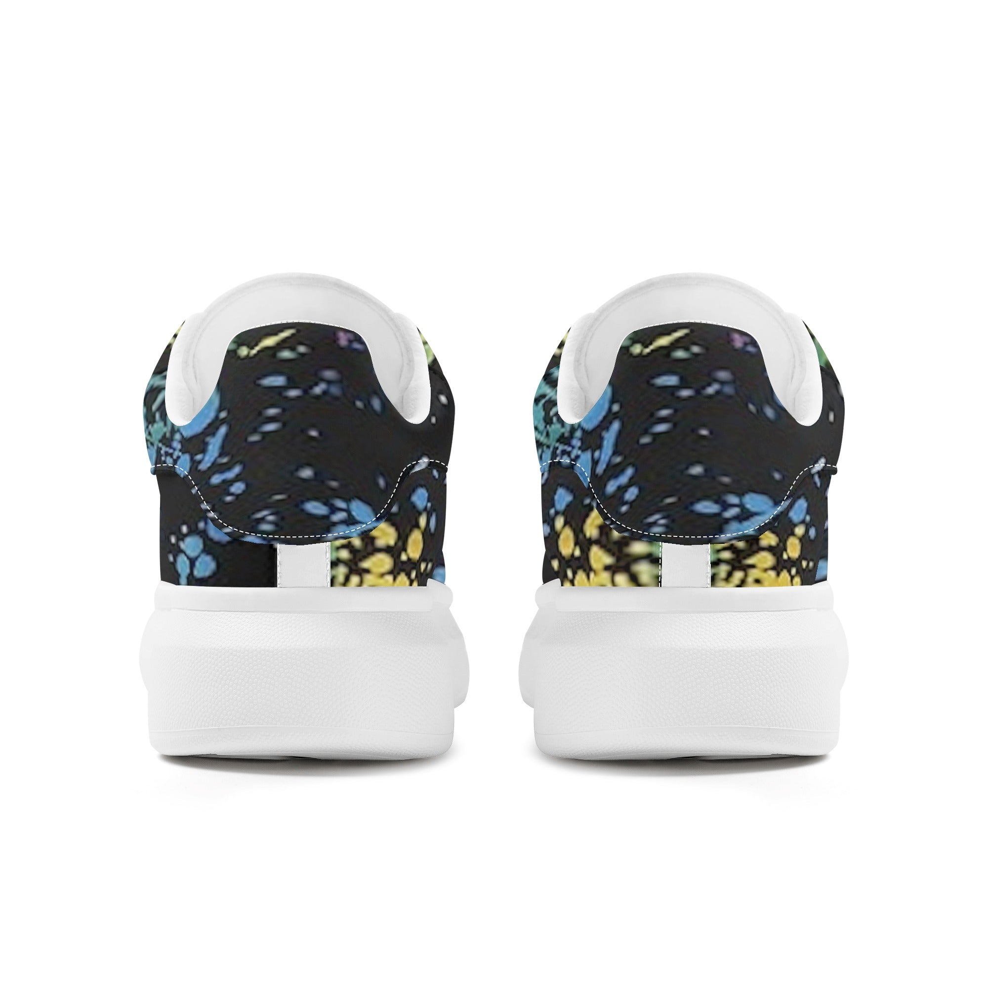 FZ Women's White Tongue Low Top Chunky Shoes - FZwear