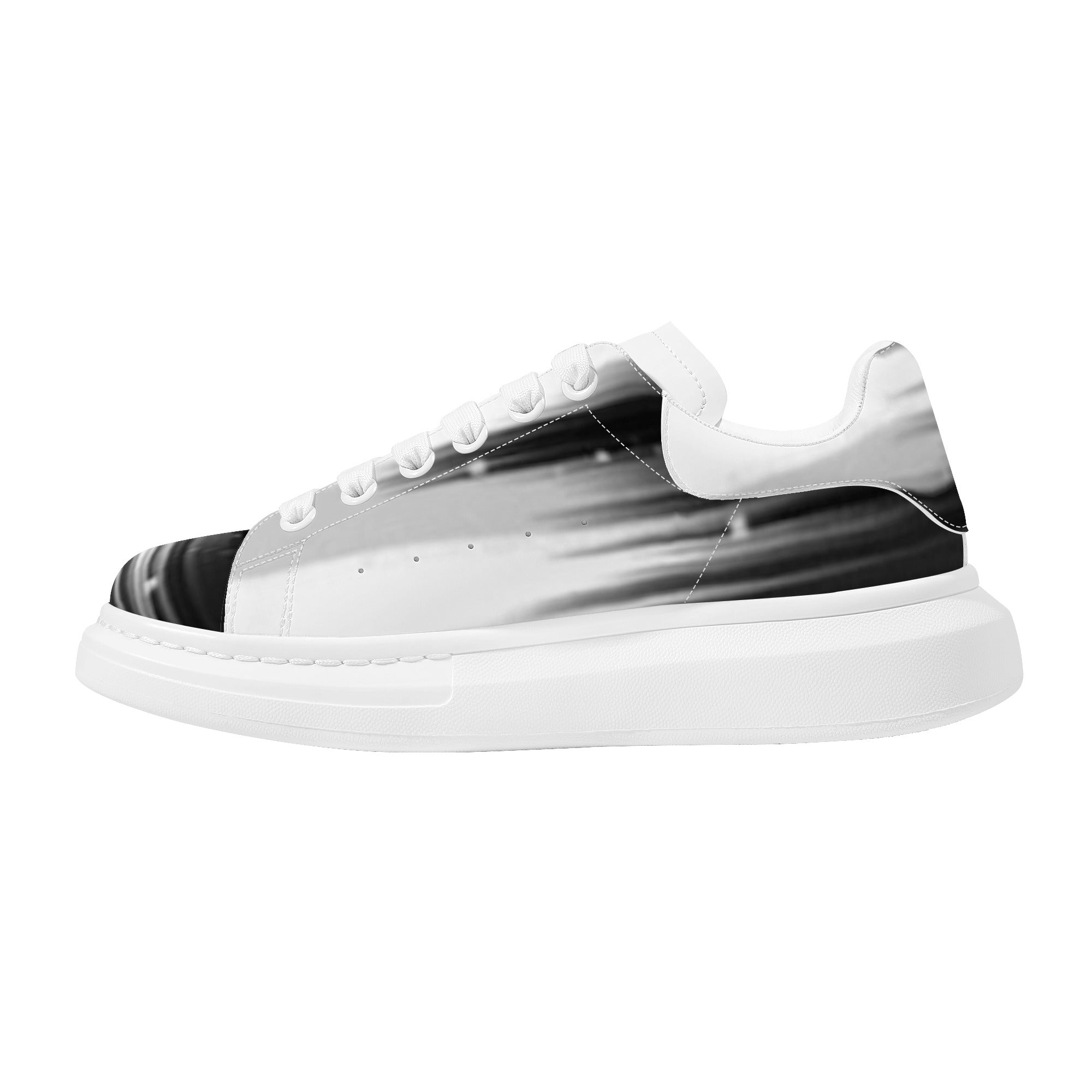 FZ Women's White Tongue Low Top Chunky Shoes - FZwear