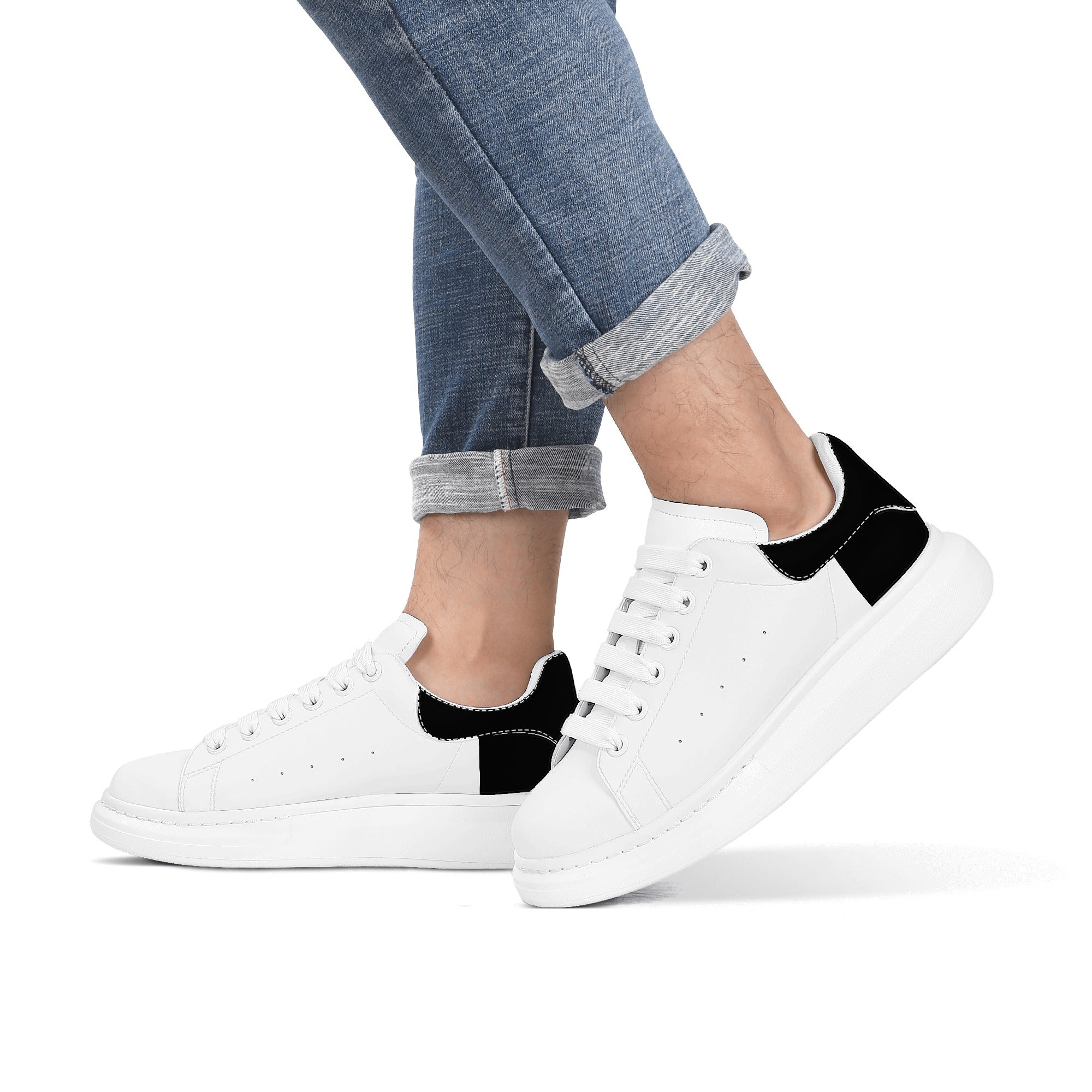 FZ Mens White Tongue Chunky Shoes - FZwear