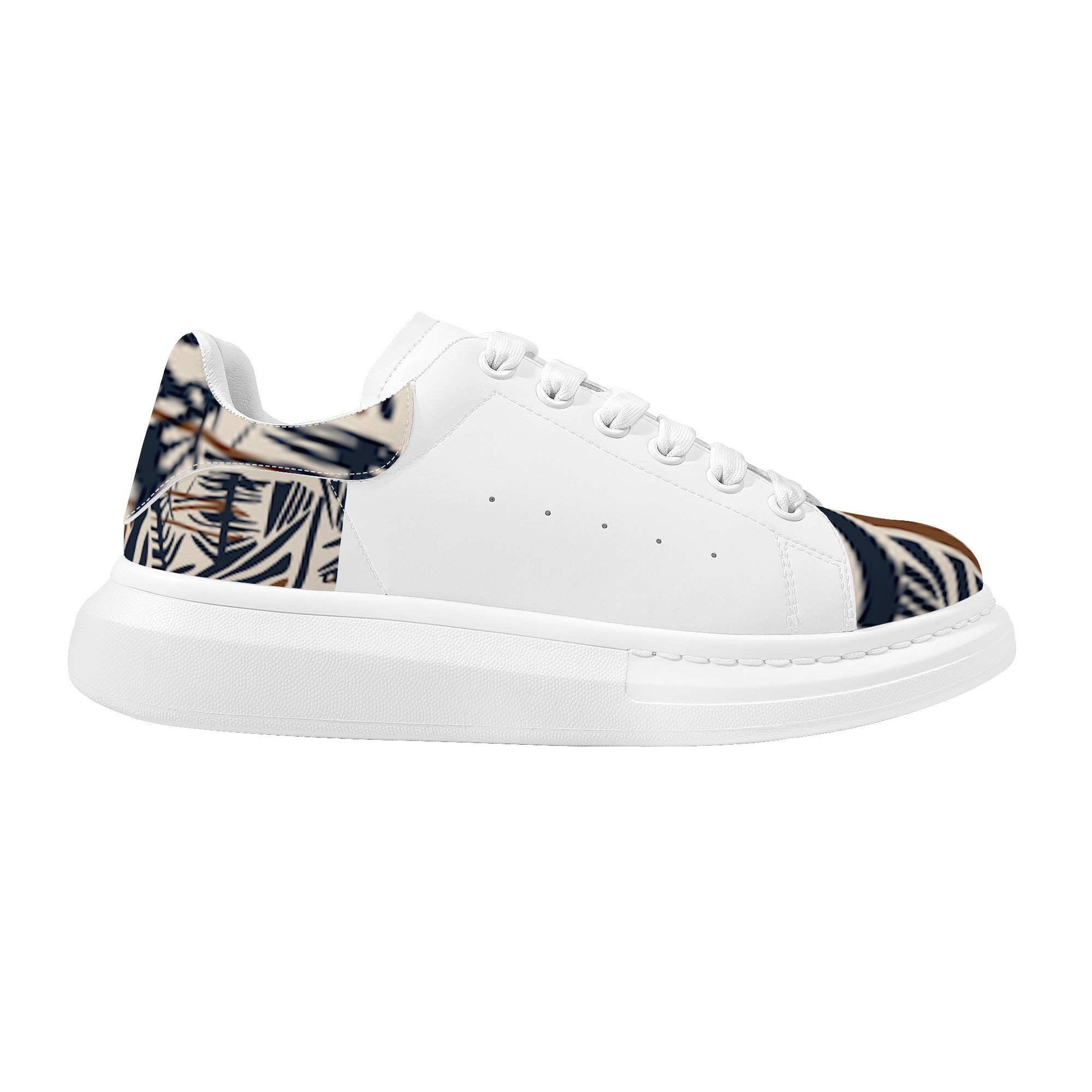 FZ Mens White Tongue Chunky Shoes - FZwear