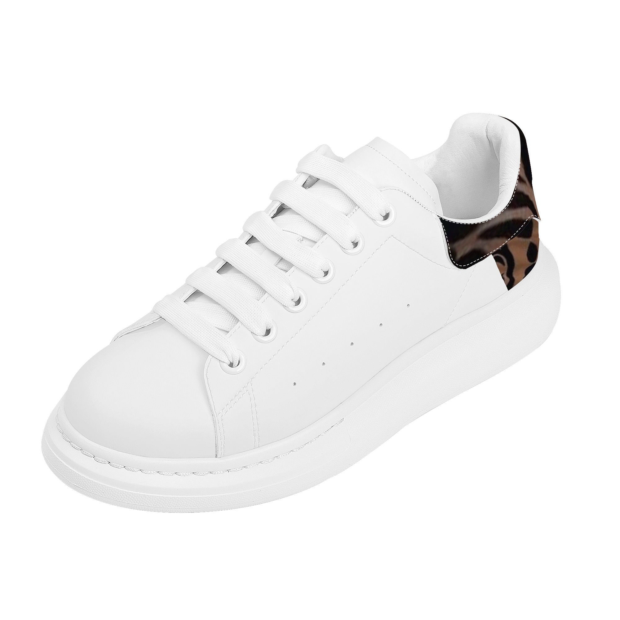 FZ Women's White Tongue Low Top Chunky Shoes - FZwear