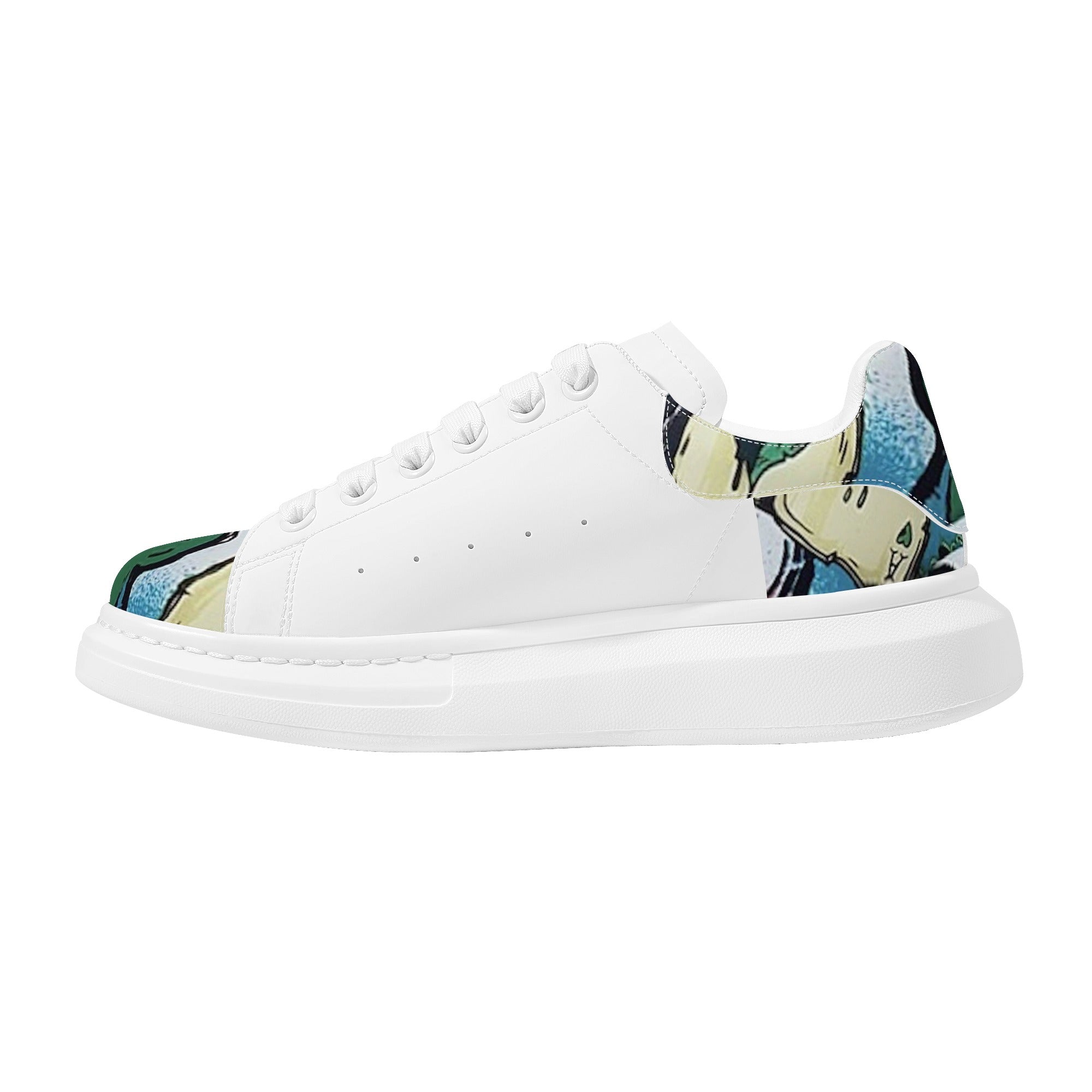 FZ Women's White Tongue Low Top Chunky Shoes - FZwear