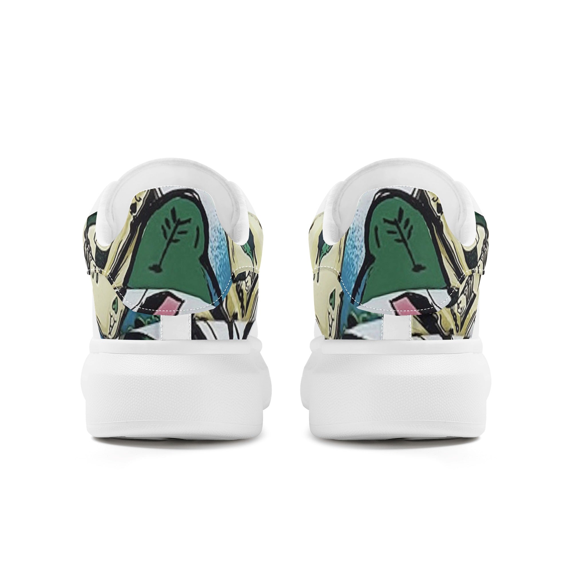 FZ Women's White Tongue Low Top Chunky Shoes - FZwear