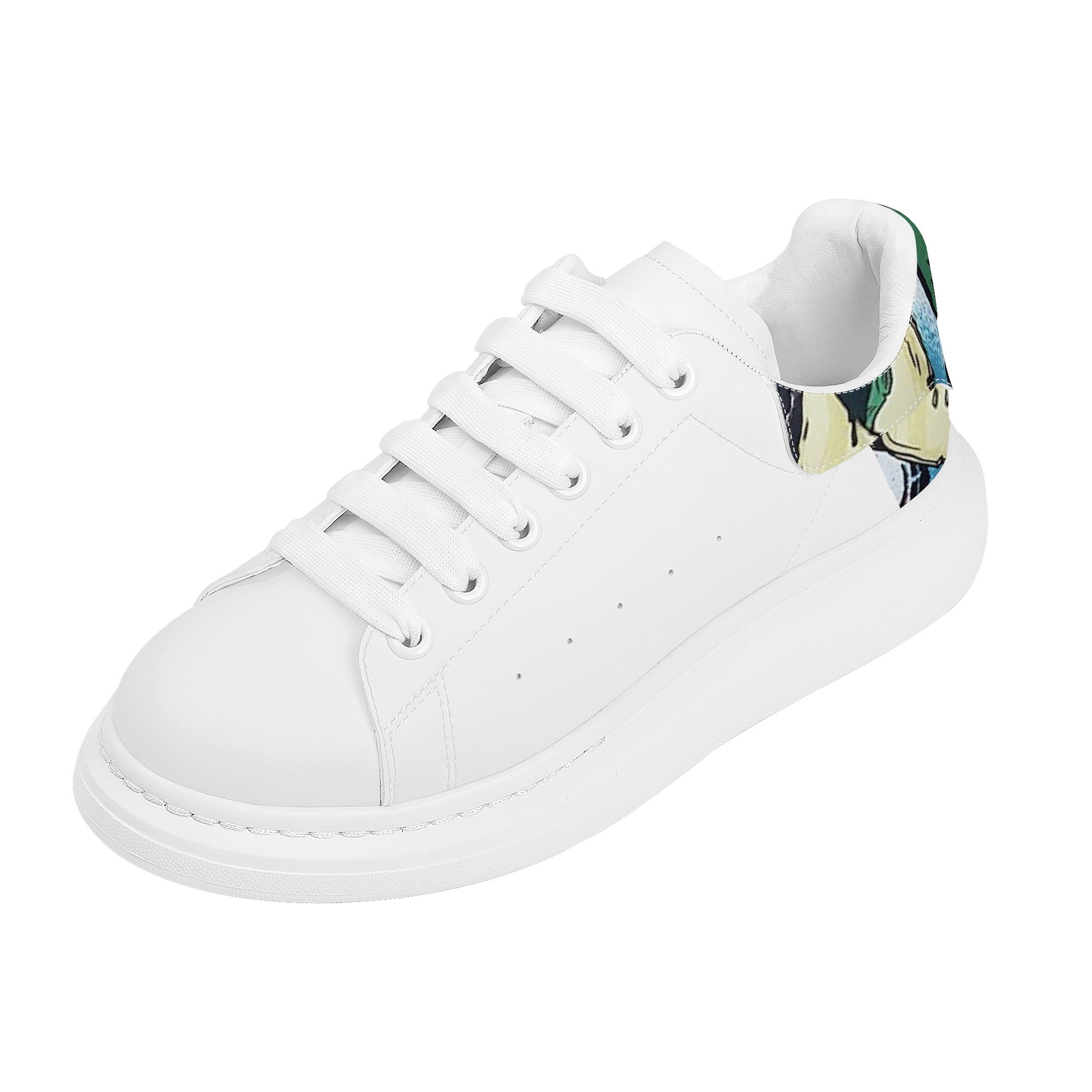 FZ Women's White Tongue Low Top Chunky Shoes - FZwear