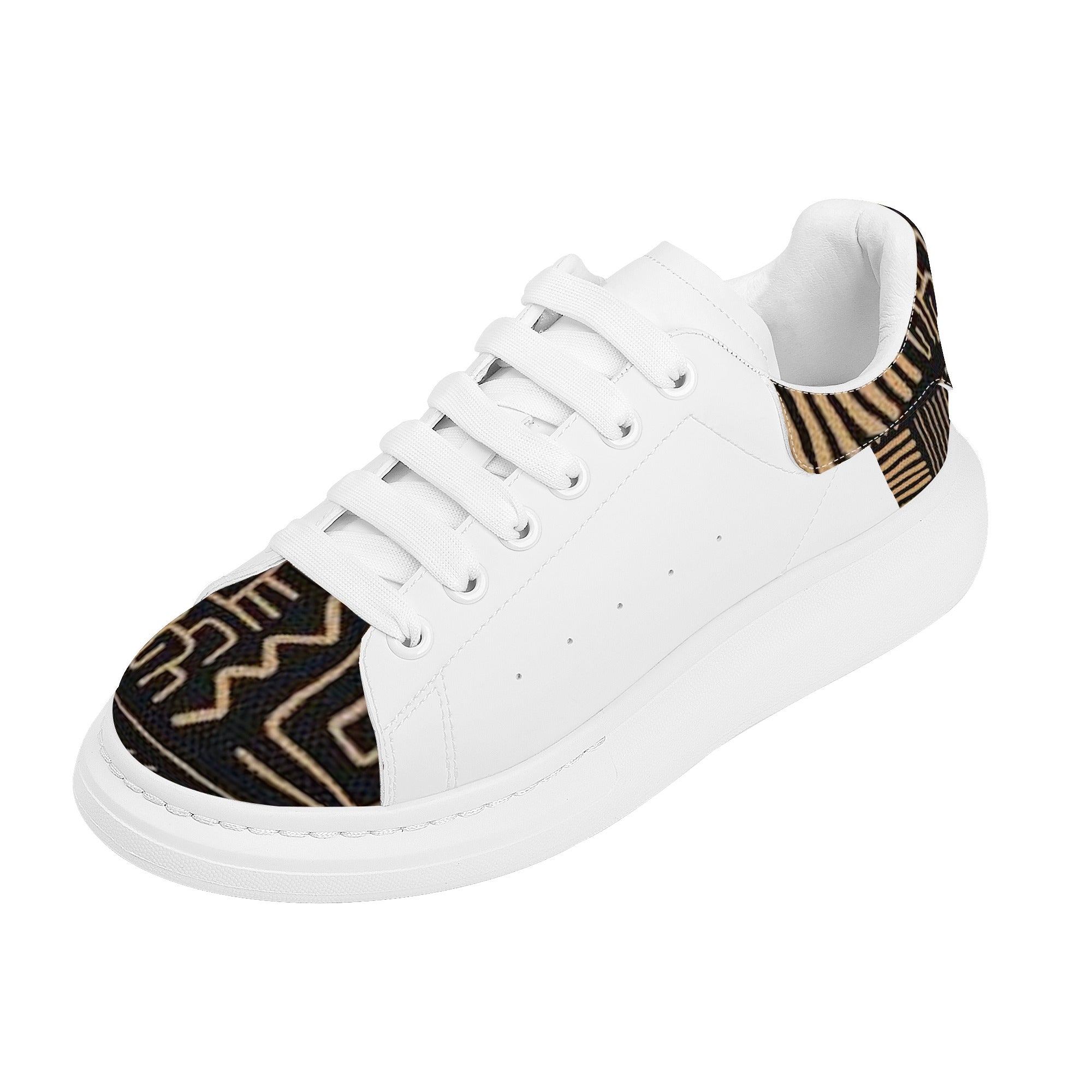 FZ Women's White Tongue Low Top Chunky Shoes - FZwear