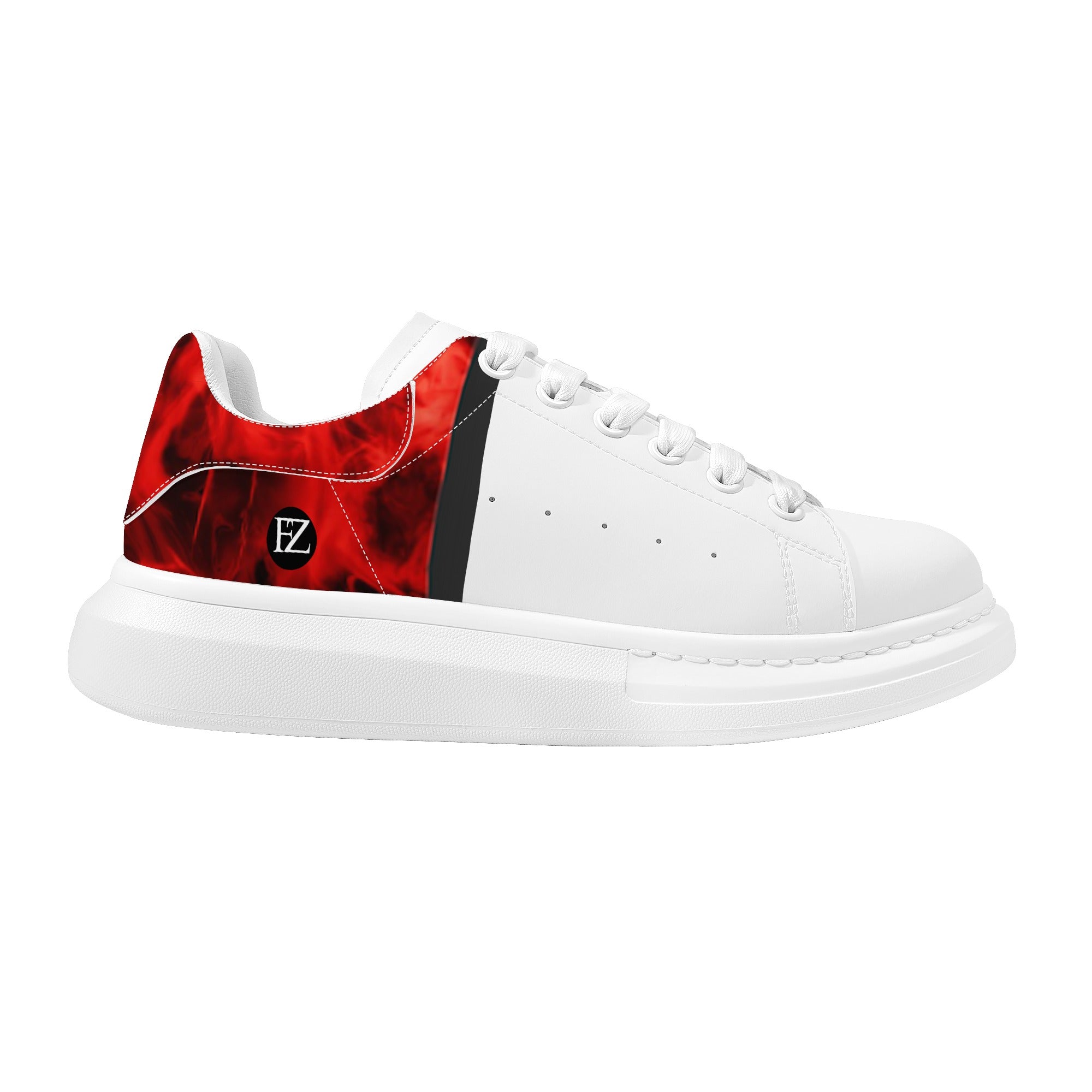 FZ Mens White Tongue Chunky Shoes - FZwear