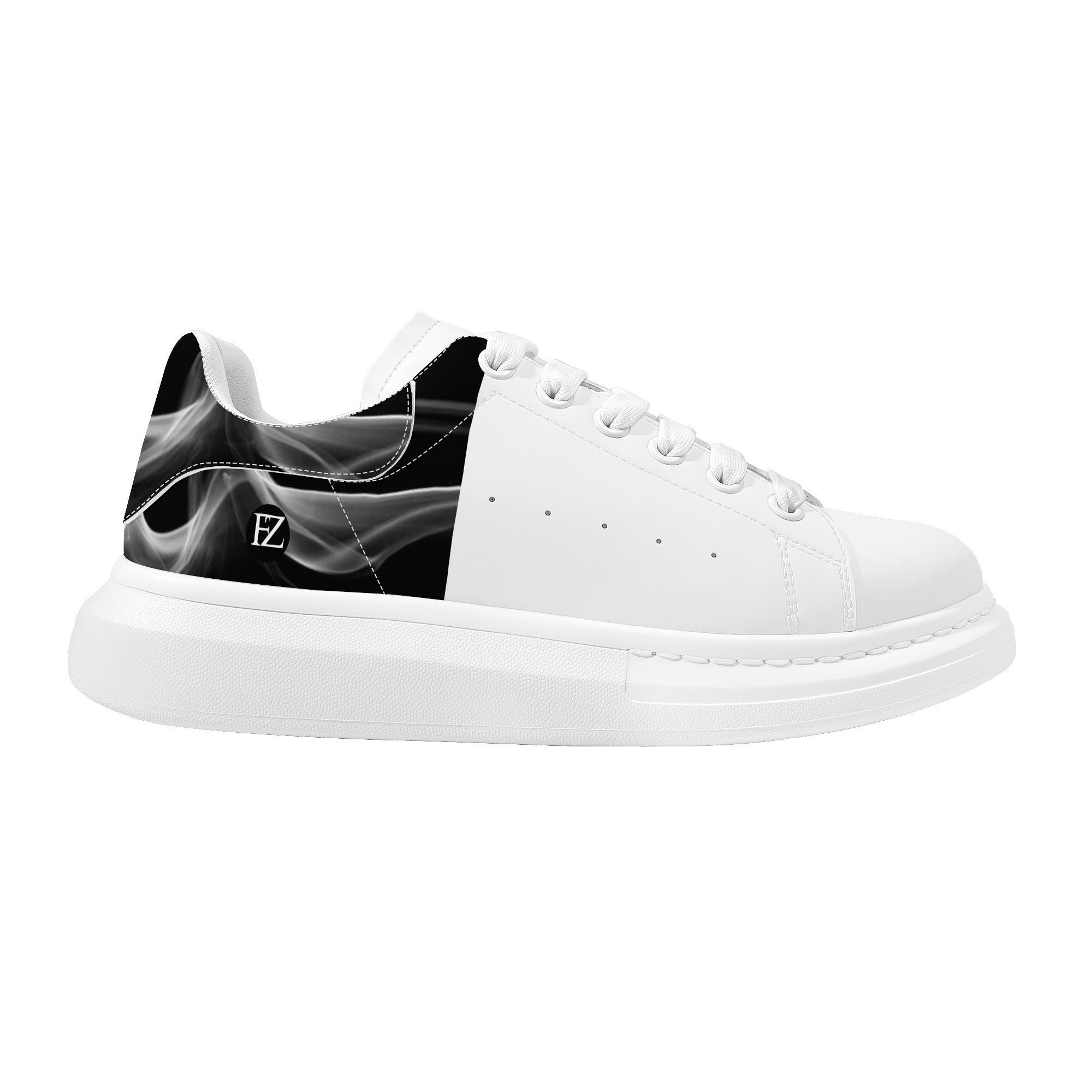 Mens White Low Top Chunky Shoes - FZwear