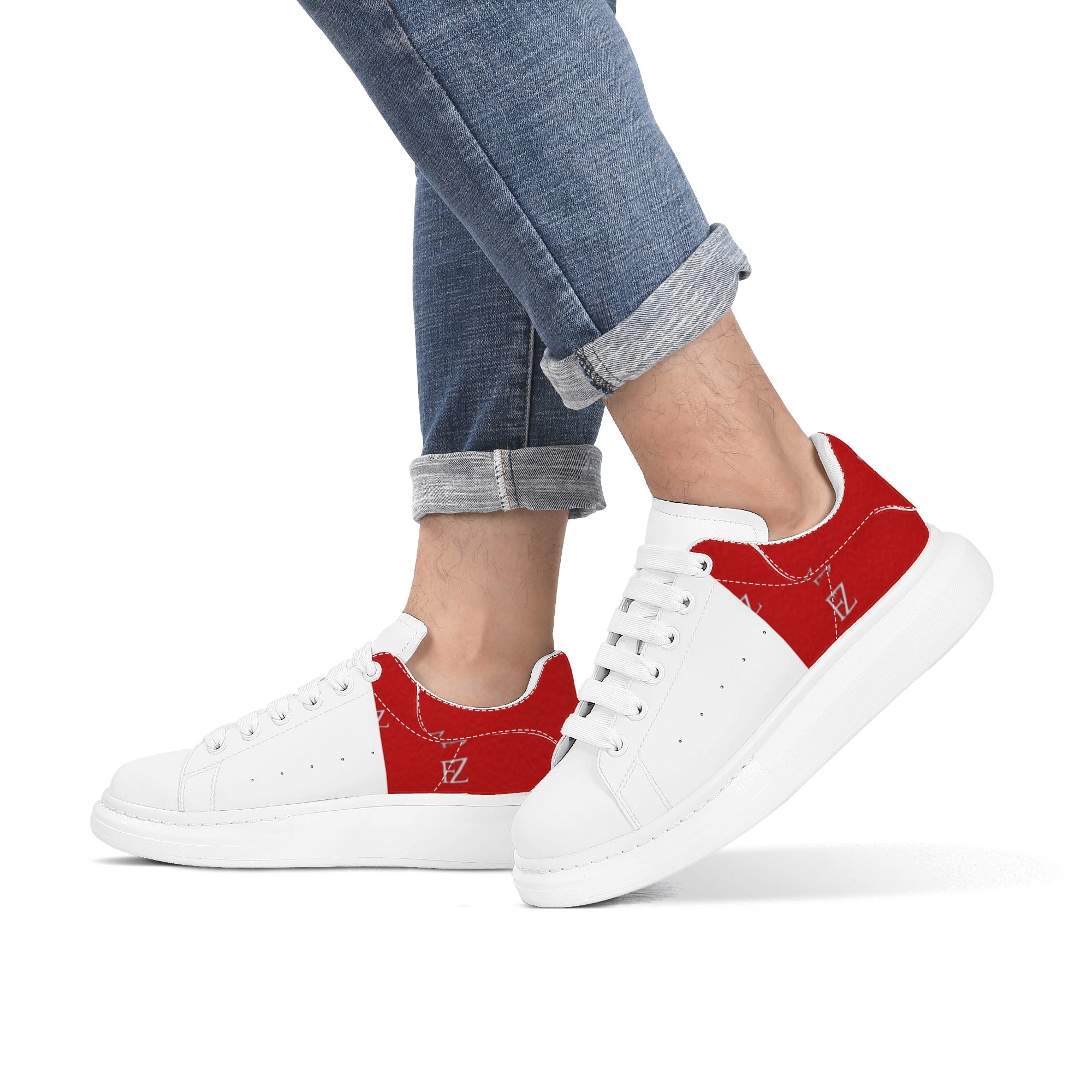 FZ Mens White Tongue Chunky Shoes - FZwear