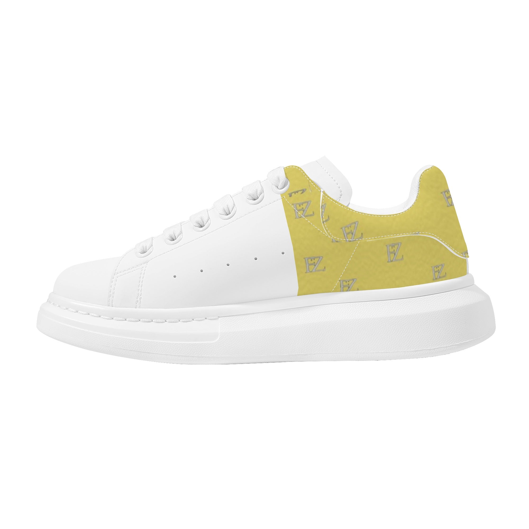 FZ Mens White Tongue Chunky Shoes - FZwear