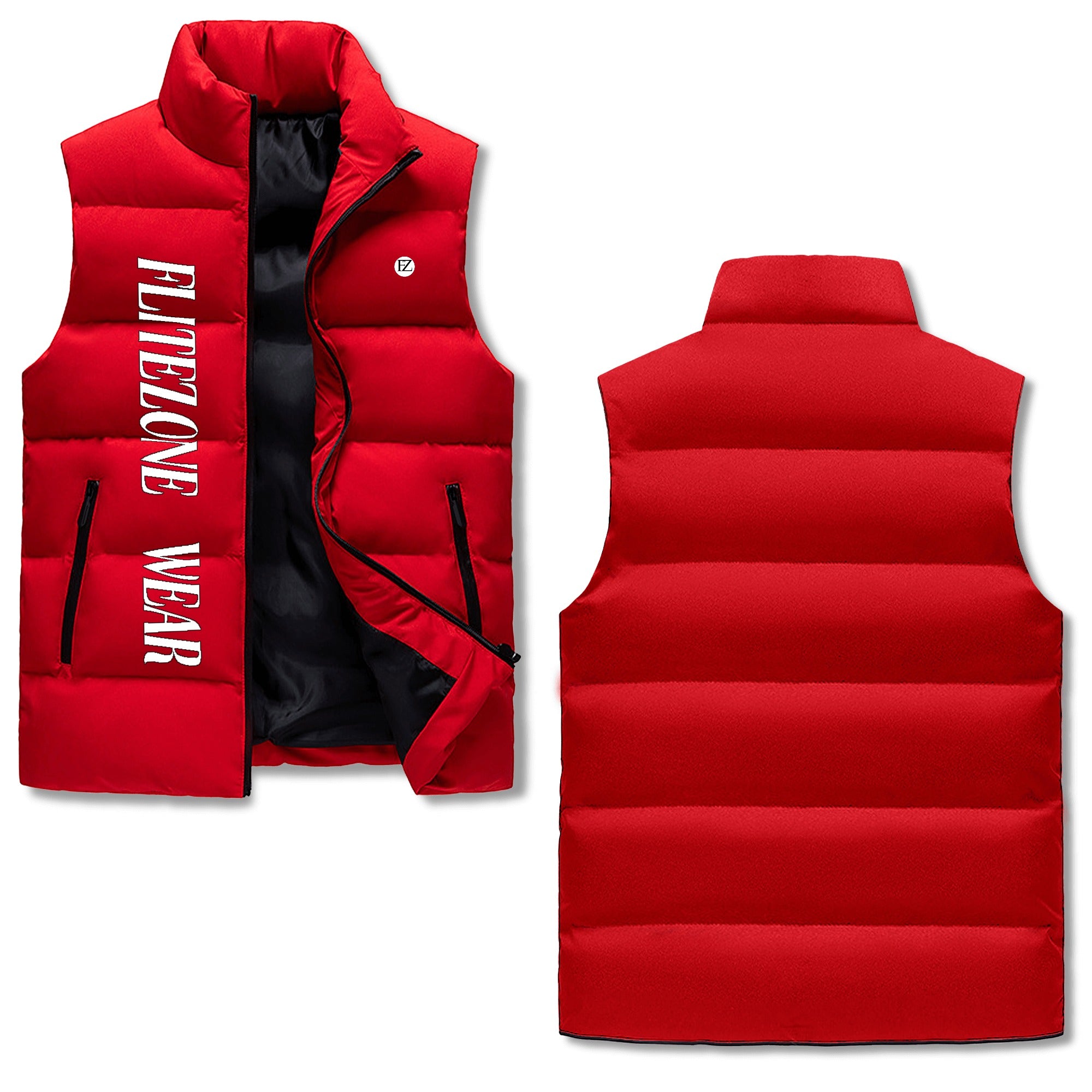 FZ Mens Warm Stand Collar Zip Up Puffer Jacket - FZwear