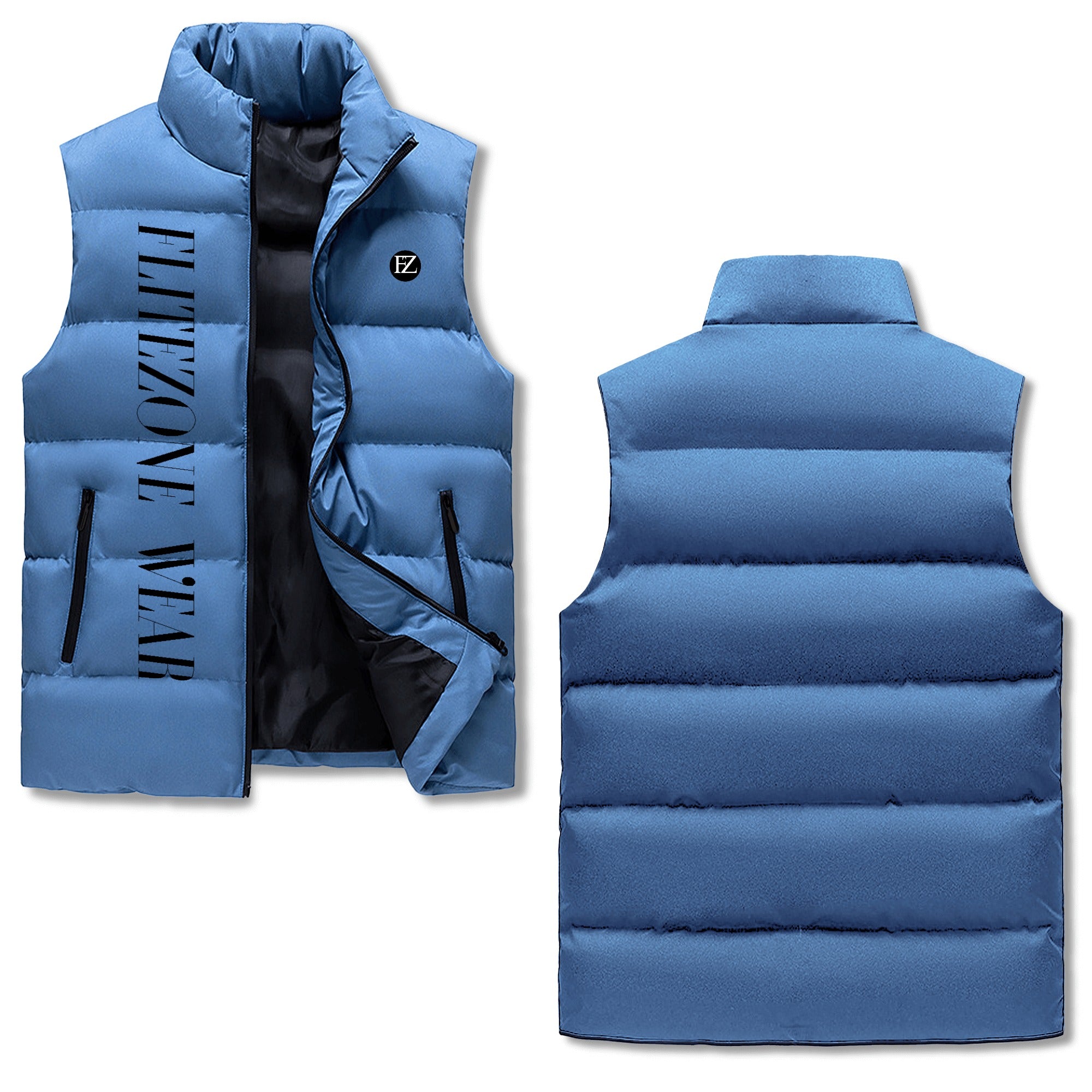 FZ Mens Warm Stand Collar Zip Up Puffer Jacket - FZwear