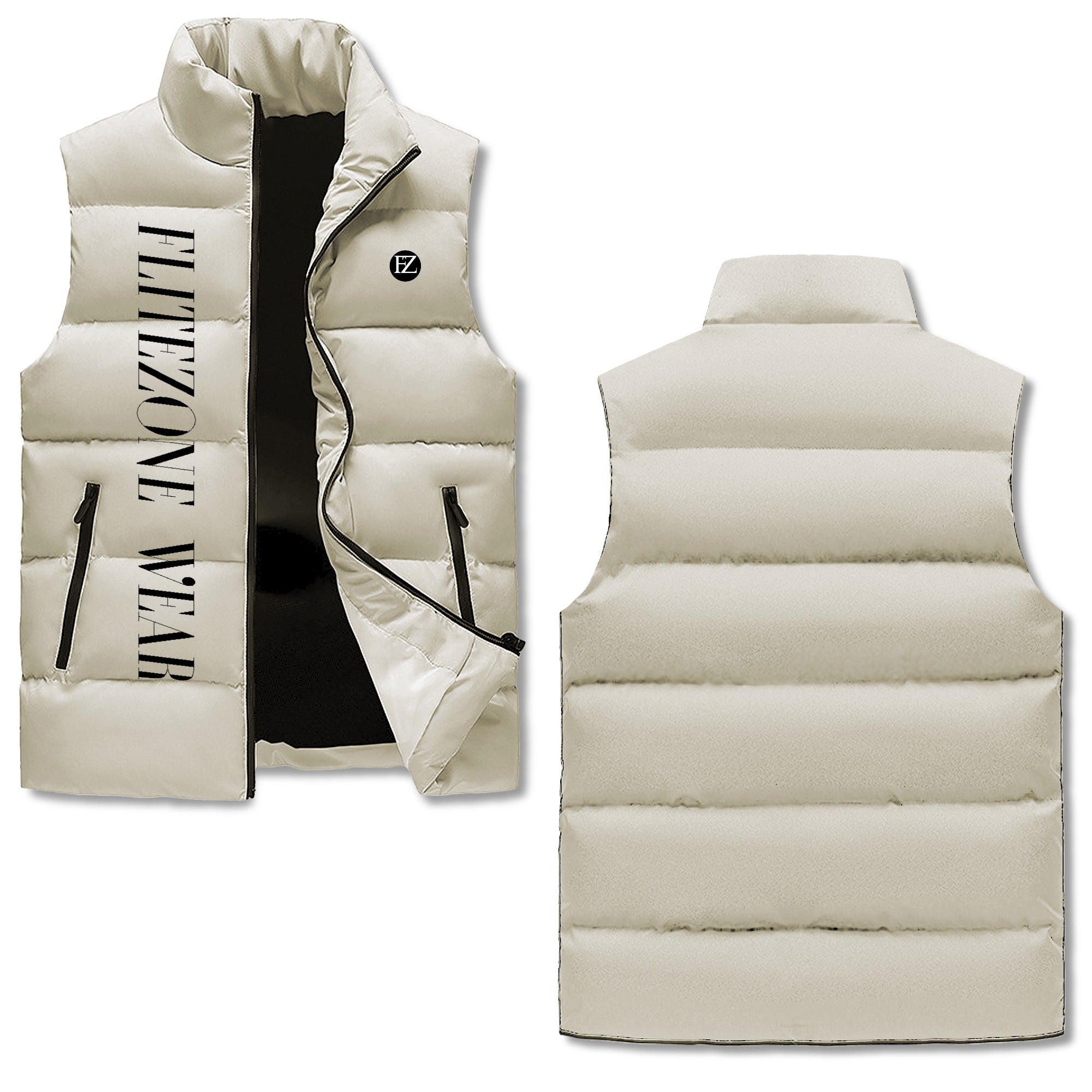 FZ Mens Warm Stand Collar Zip Up Puffer Jacket - FZwear