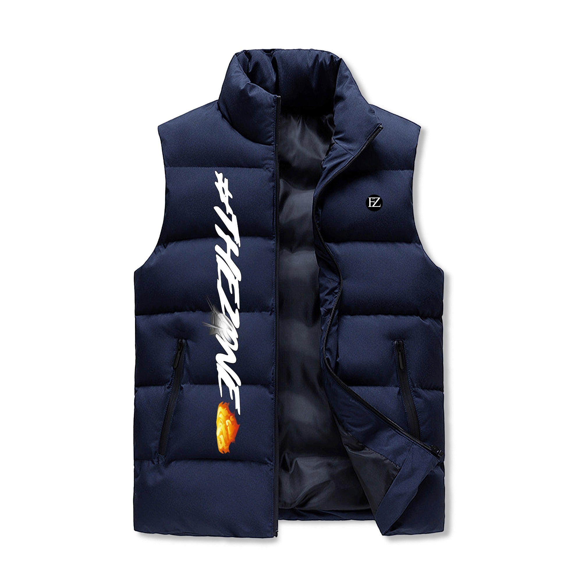 FZ Mens Warm Stand Collar Zip Up Puffer Jacket - FZwear