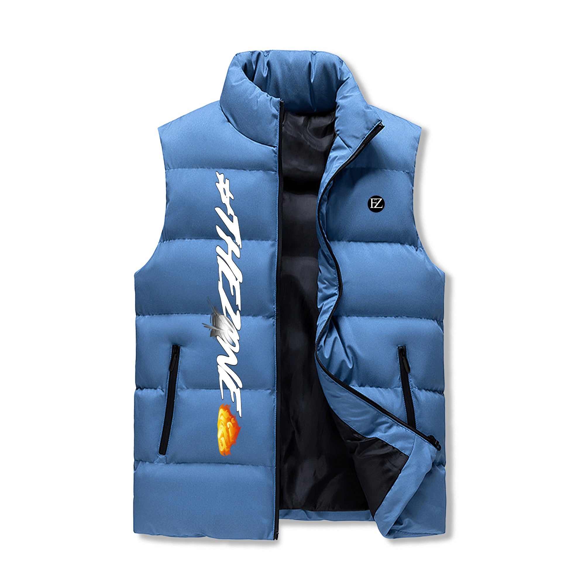 FZ Mens Warm Stand Collar Zip Up Puffer Jacket - FZwear