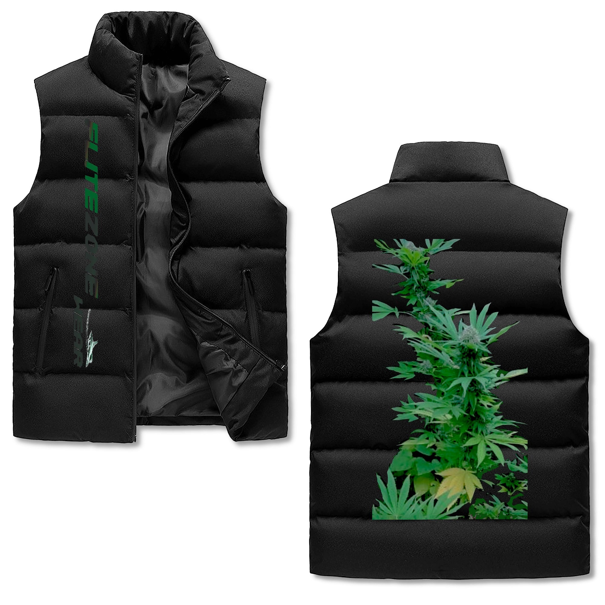 FZ Mens Warm Stand Collar Zip Up Puffer Jacket - FZwear