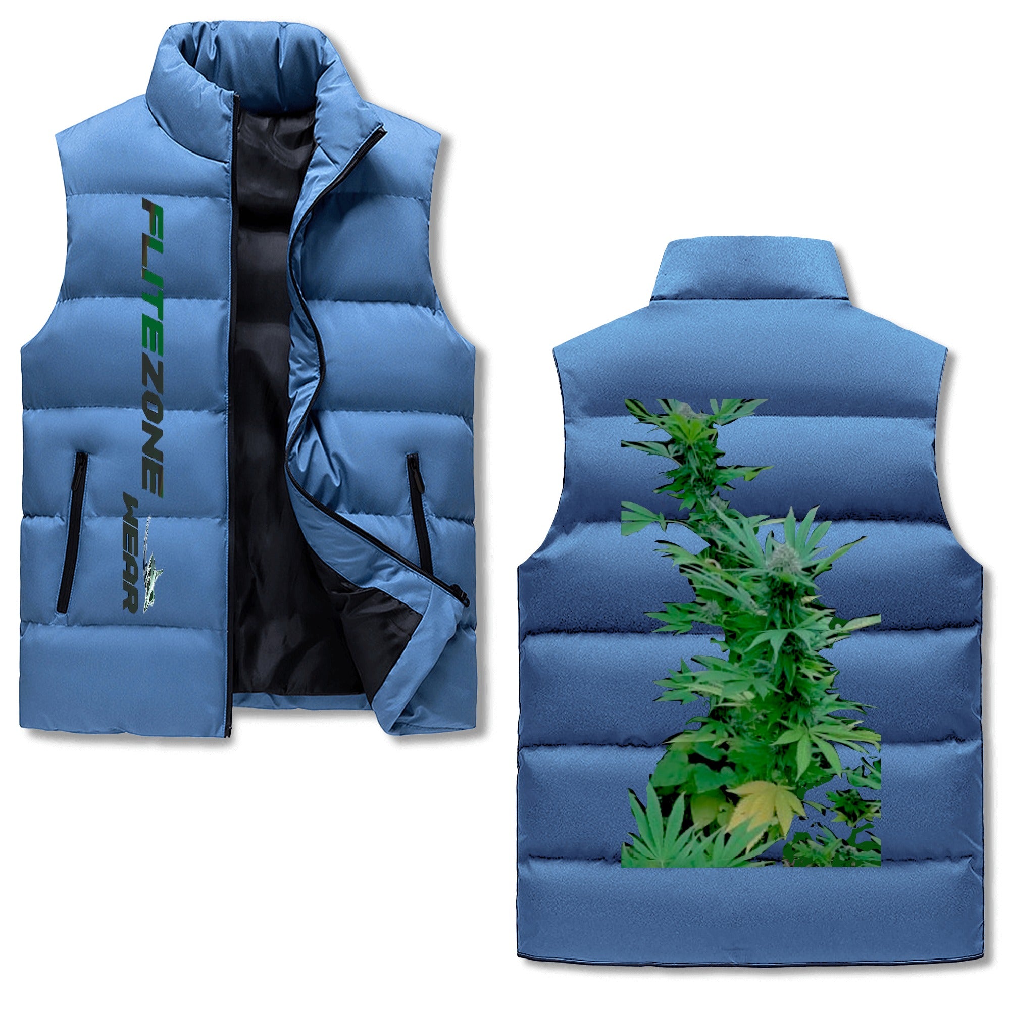 FZ Mens Warm Stand Collar Zip Up Puffer Jacket - FZwear