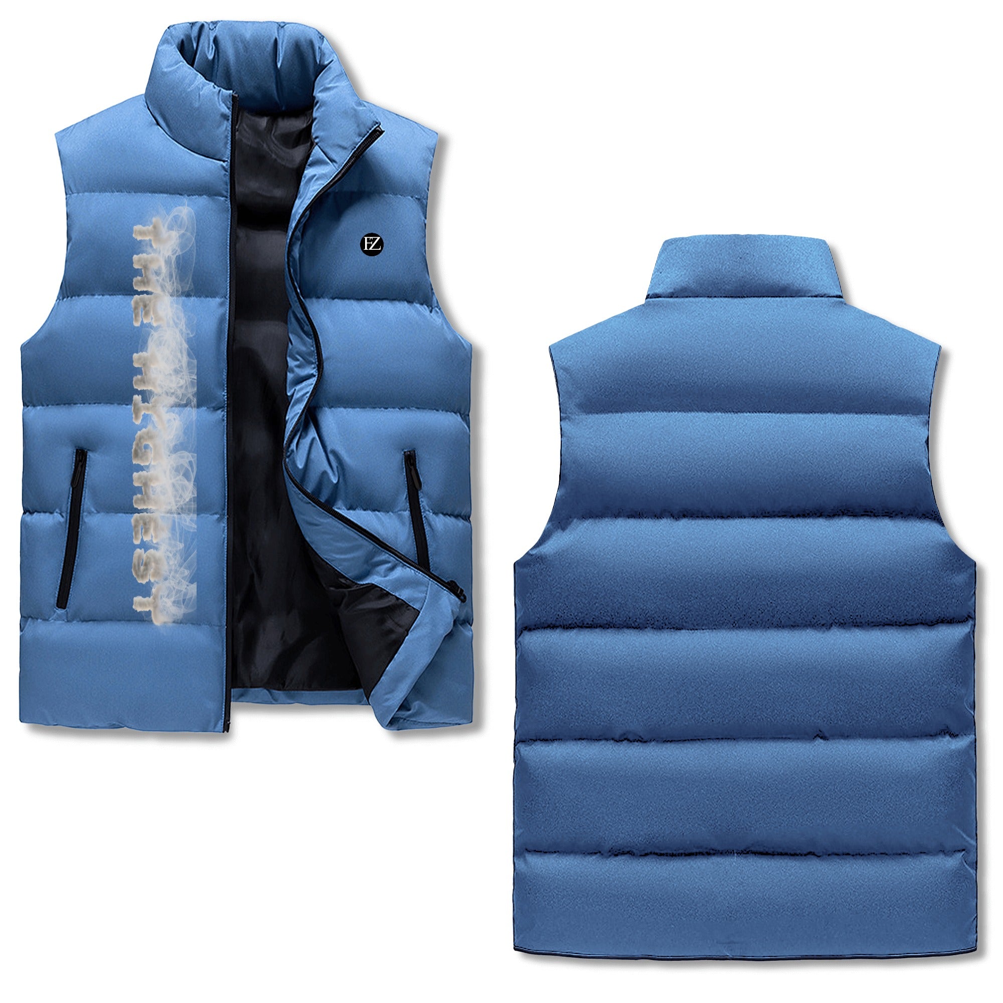 FZ Mens Warm Stand Collar Zip Up Puffer Jacket - FZwear