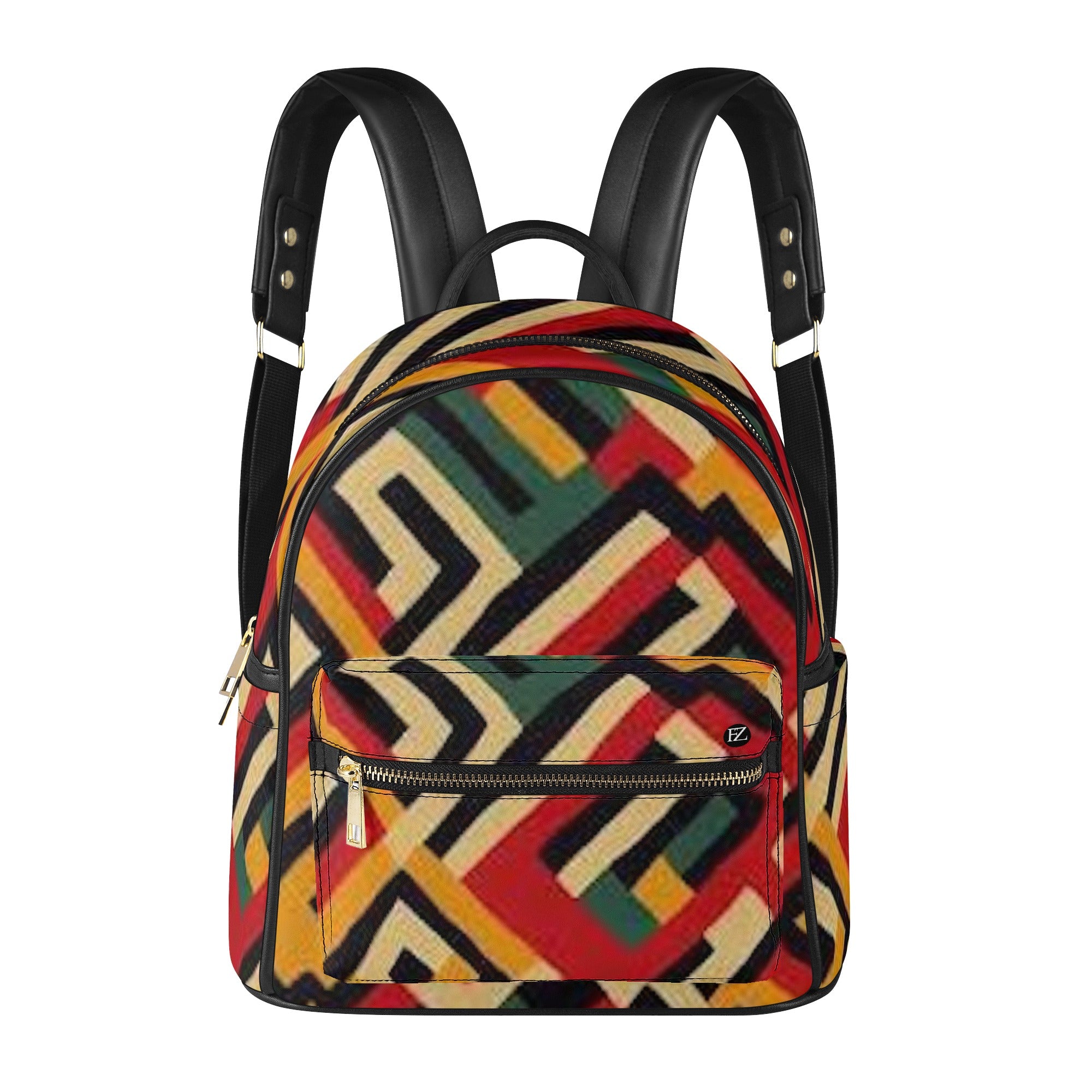 FZ Women's African Print Casual PU Backpack - FZwear