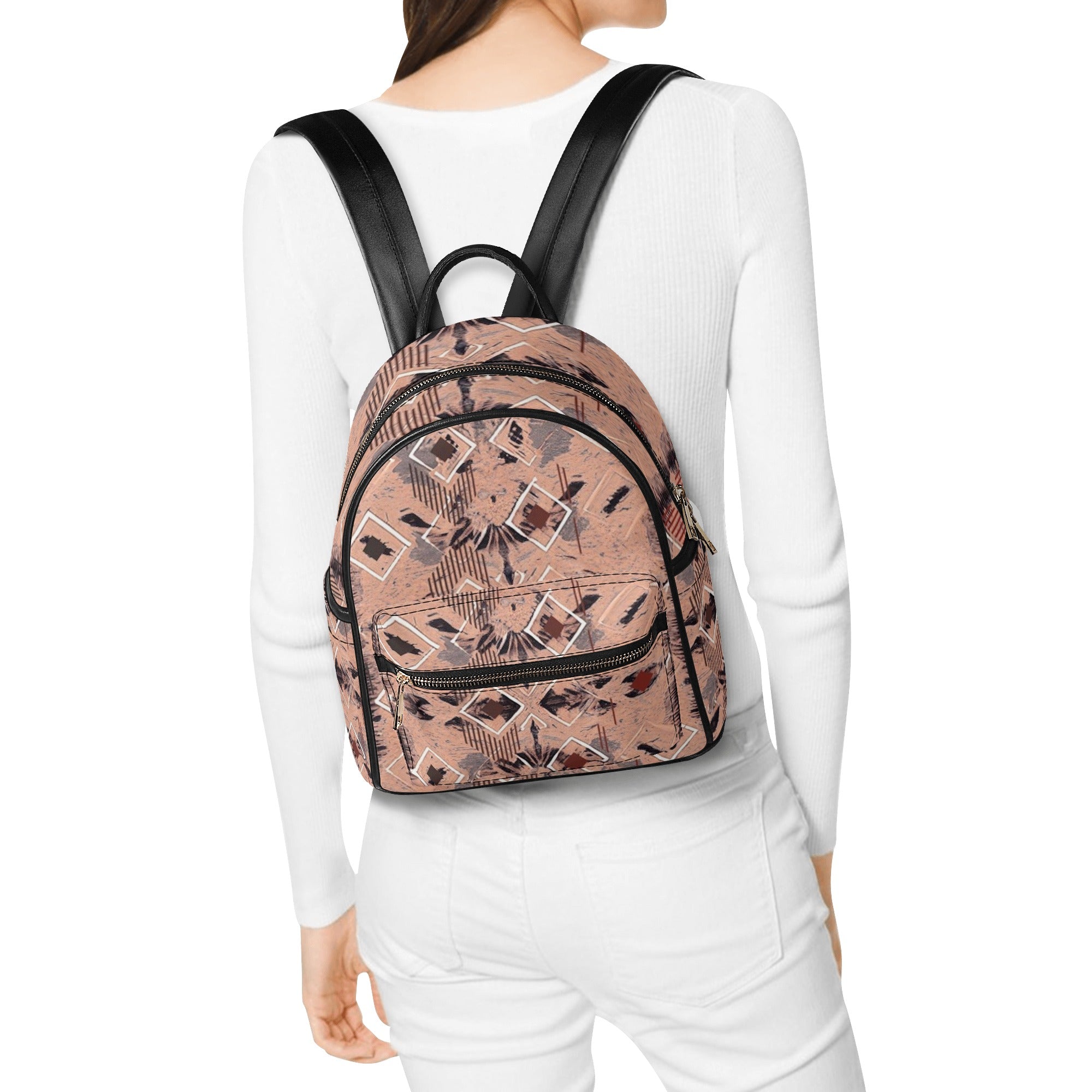 FZ African Print Casual PU Backpack - FZwear