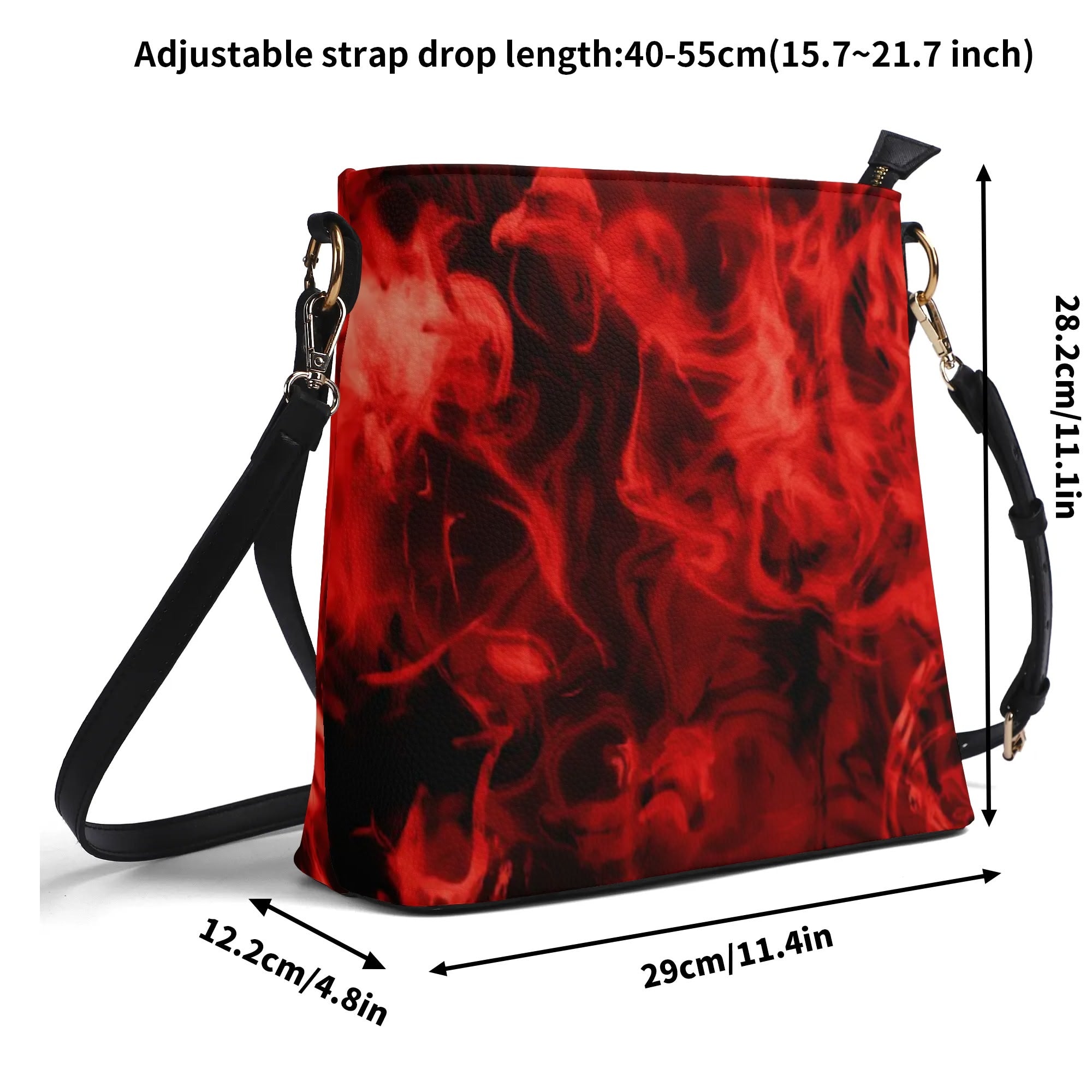 FZ Womens PU Bucket Bag Shoulder Bag - FZwear