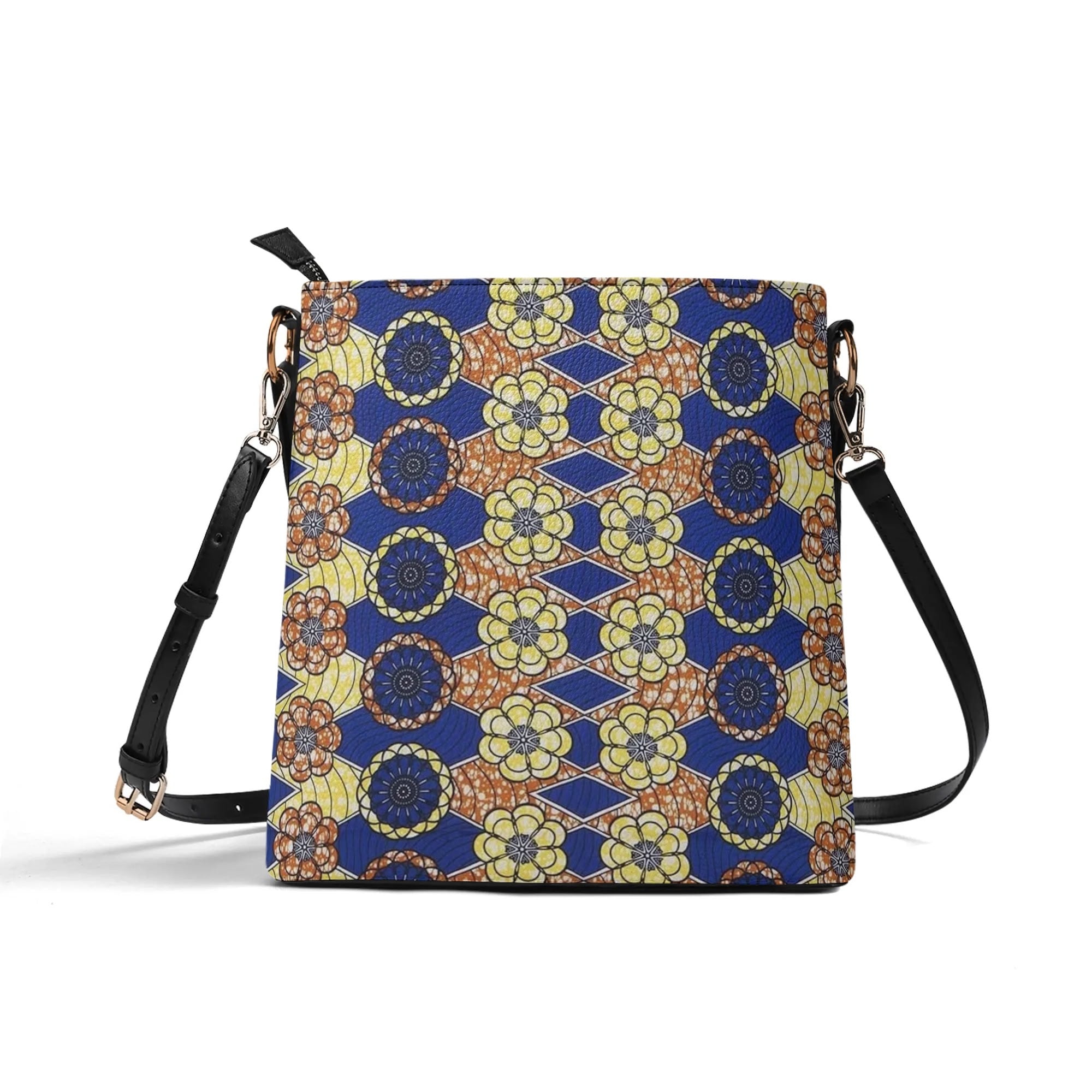FZ Women's African Print PU Bucket Bag popcustoms