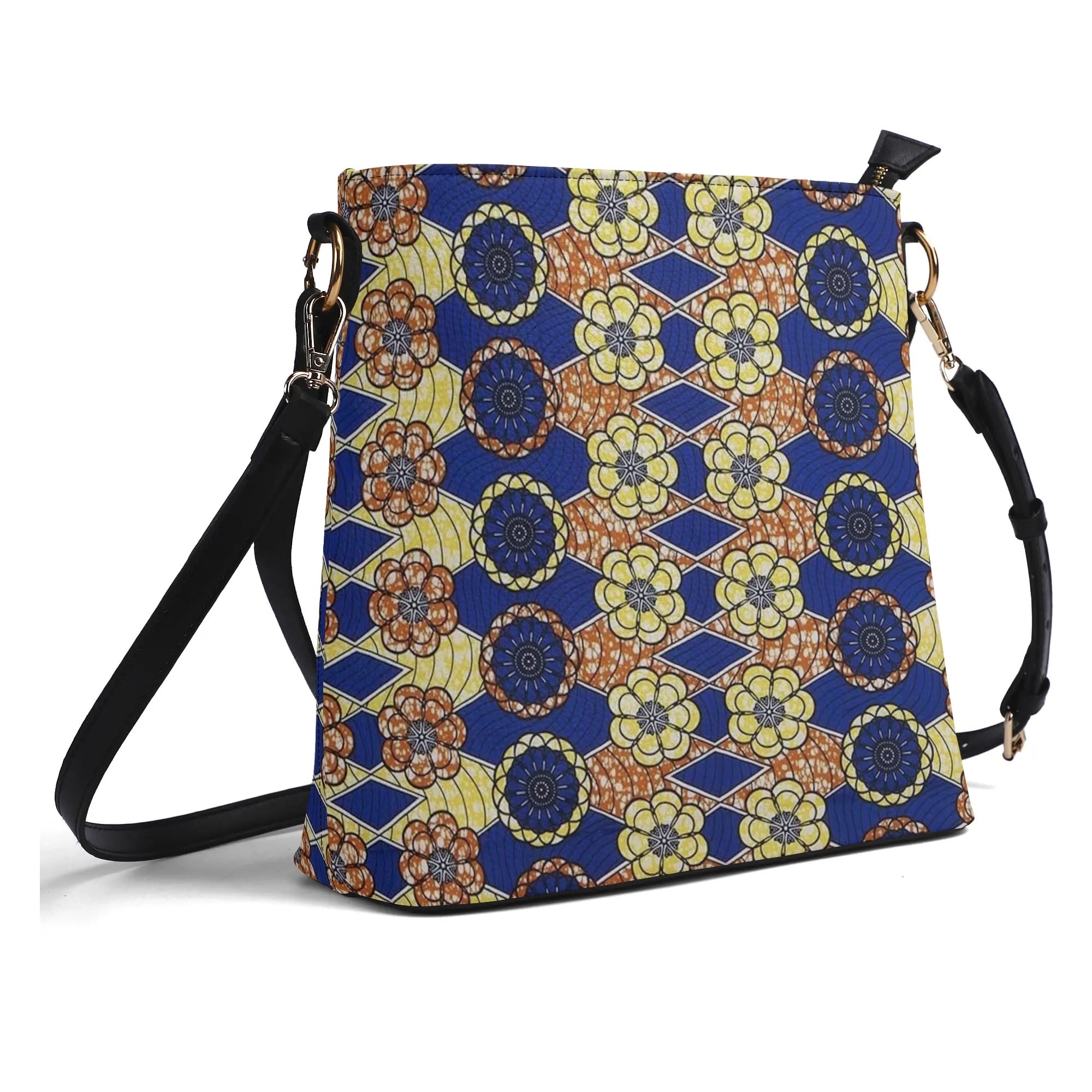 FZ Women's African Print PU Bucket Bag popcustoms
