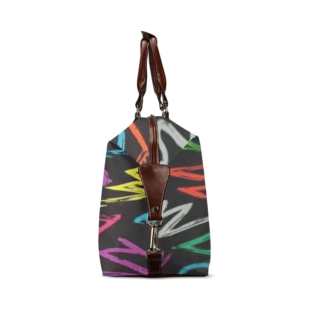 FZ AFRICAN ABSTRACT PRINT FLIGHT TRAVEL BAG 2 - FZwear