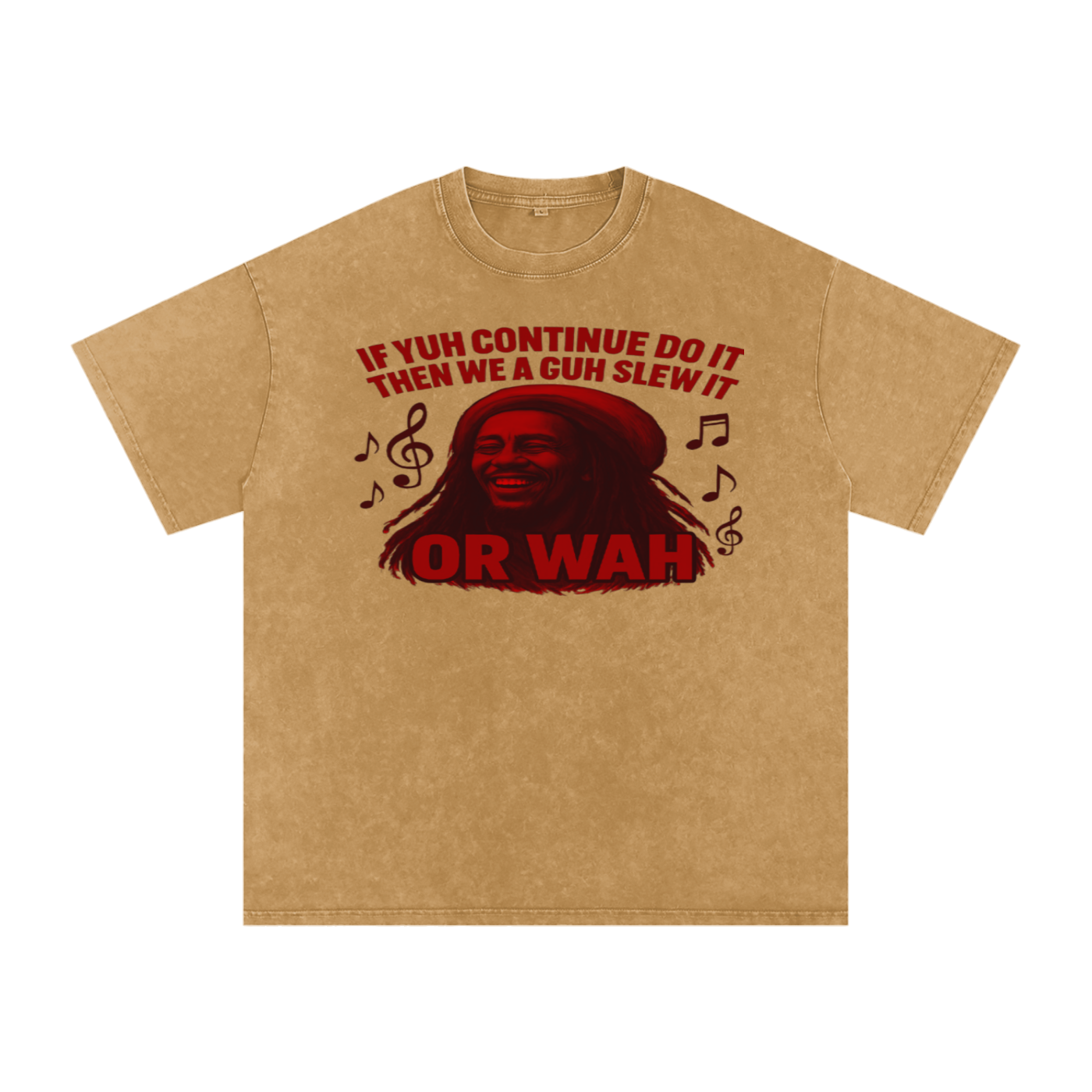 FZ Unisex "Or Wah" Acid Wash Oversize Tee