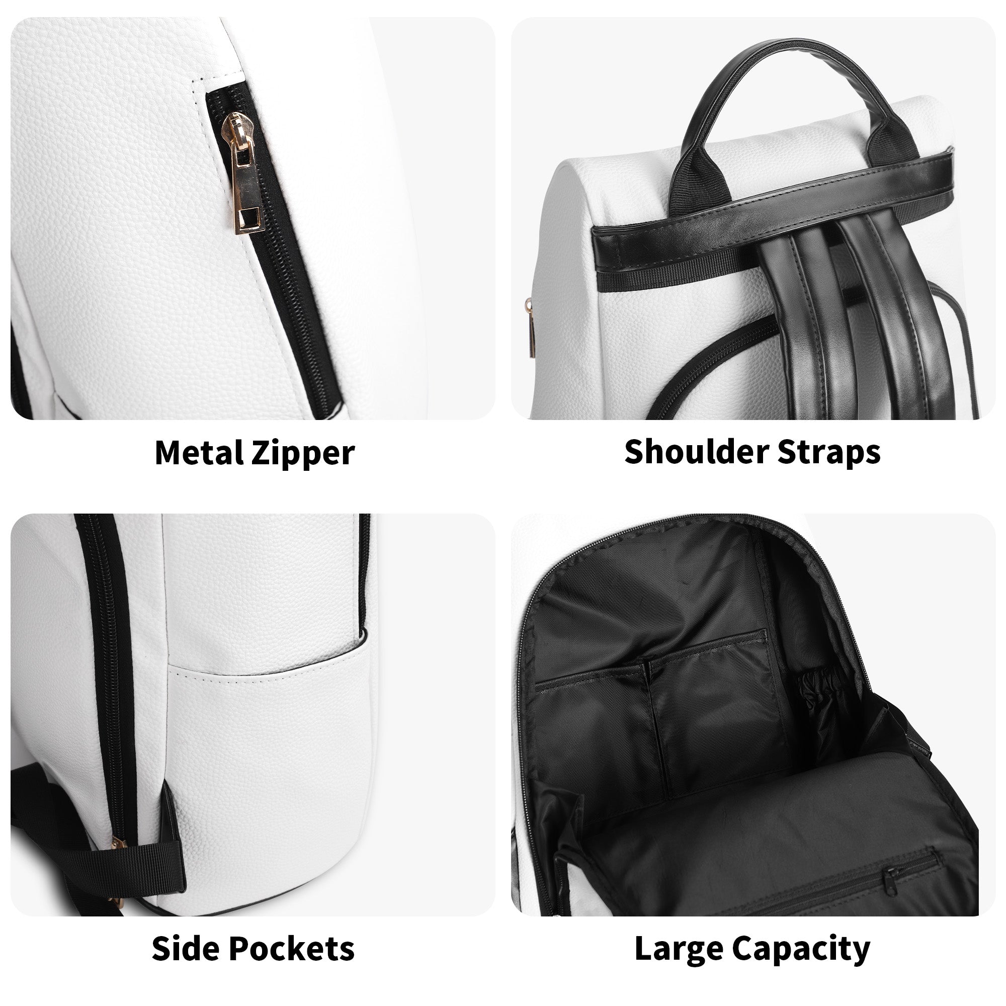 FZ PU Daypack Anti-theft Backpack